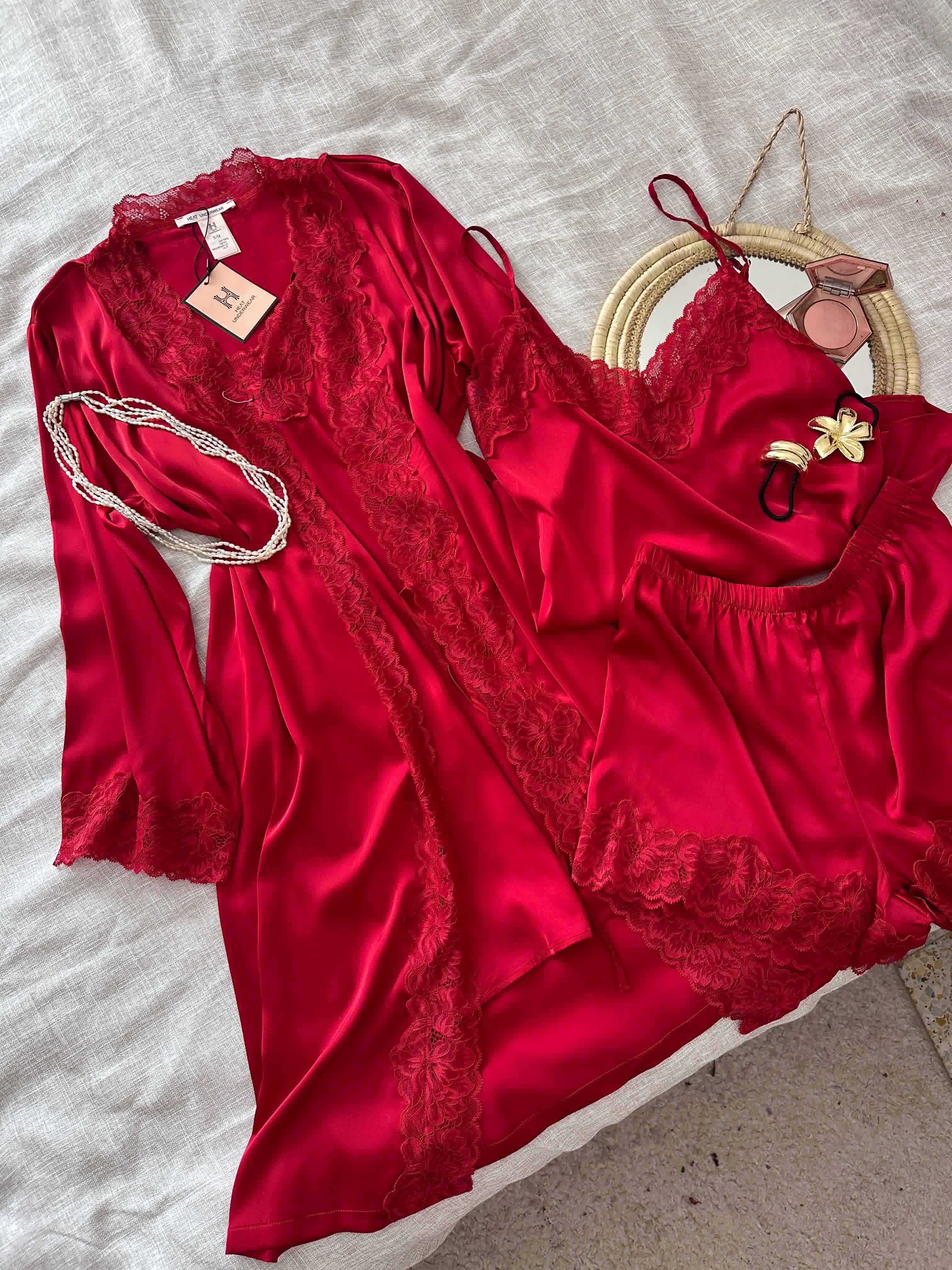 Déshabillé H feston dentelle