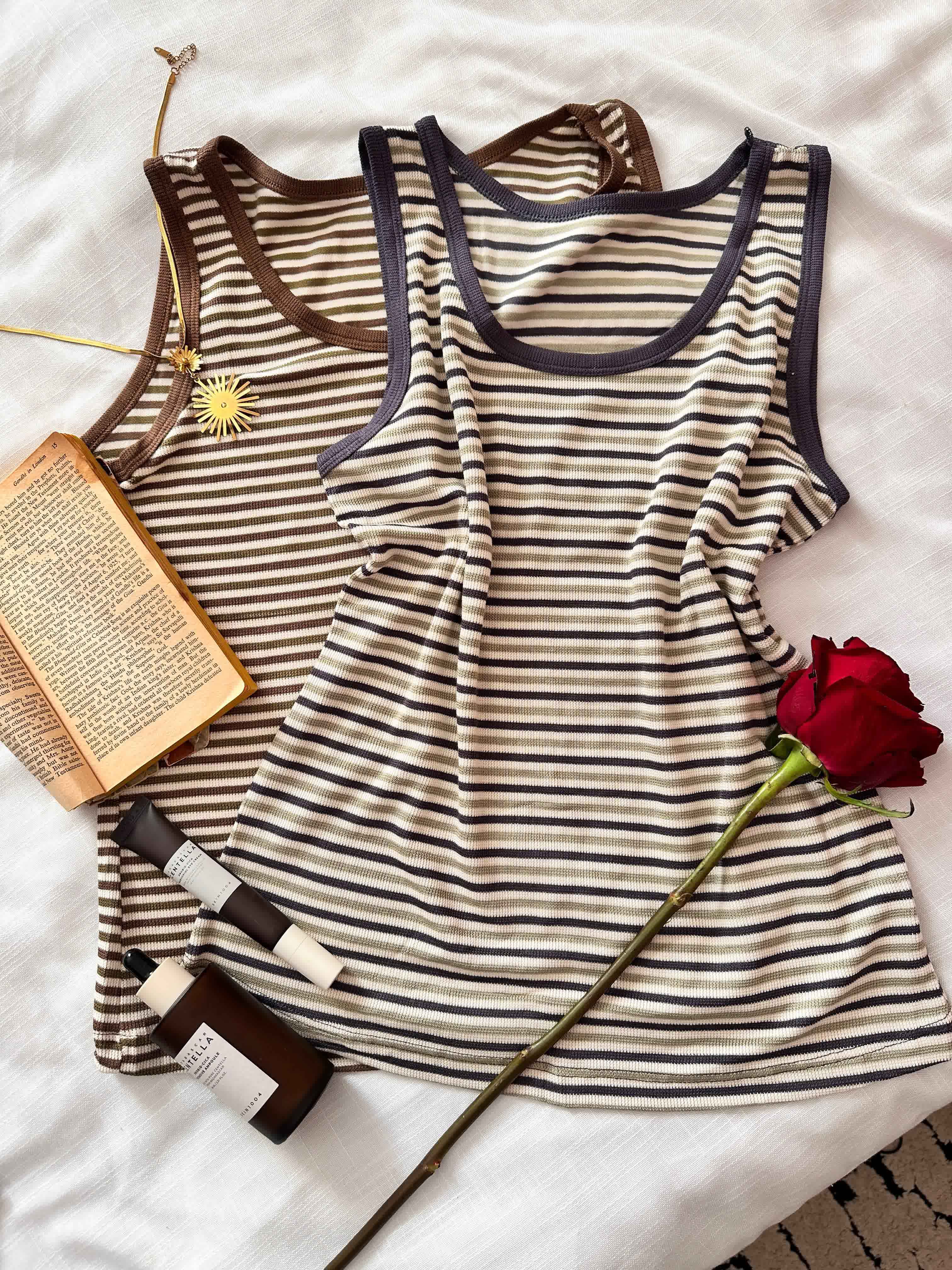 Bustier rayonné bandes fines 