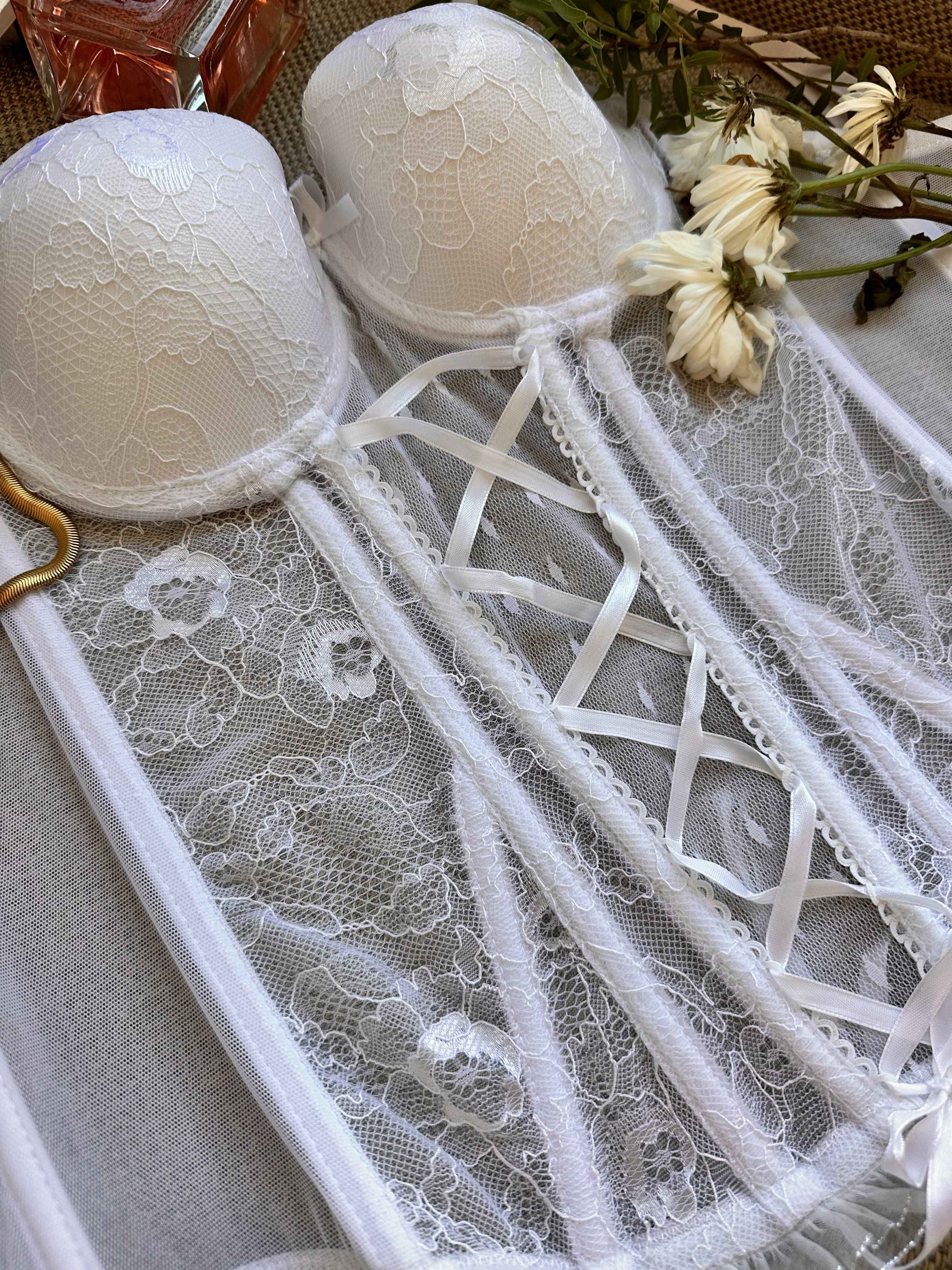 Corset bridal blanc 