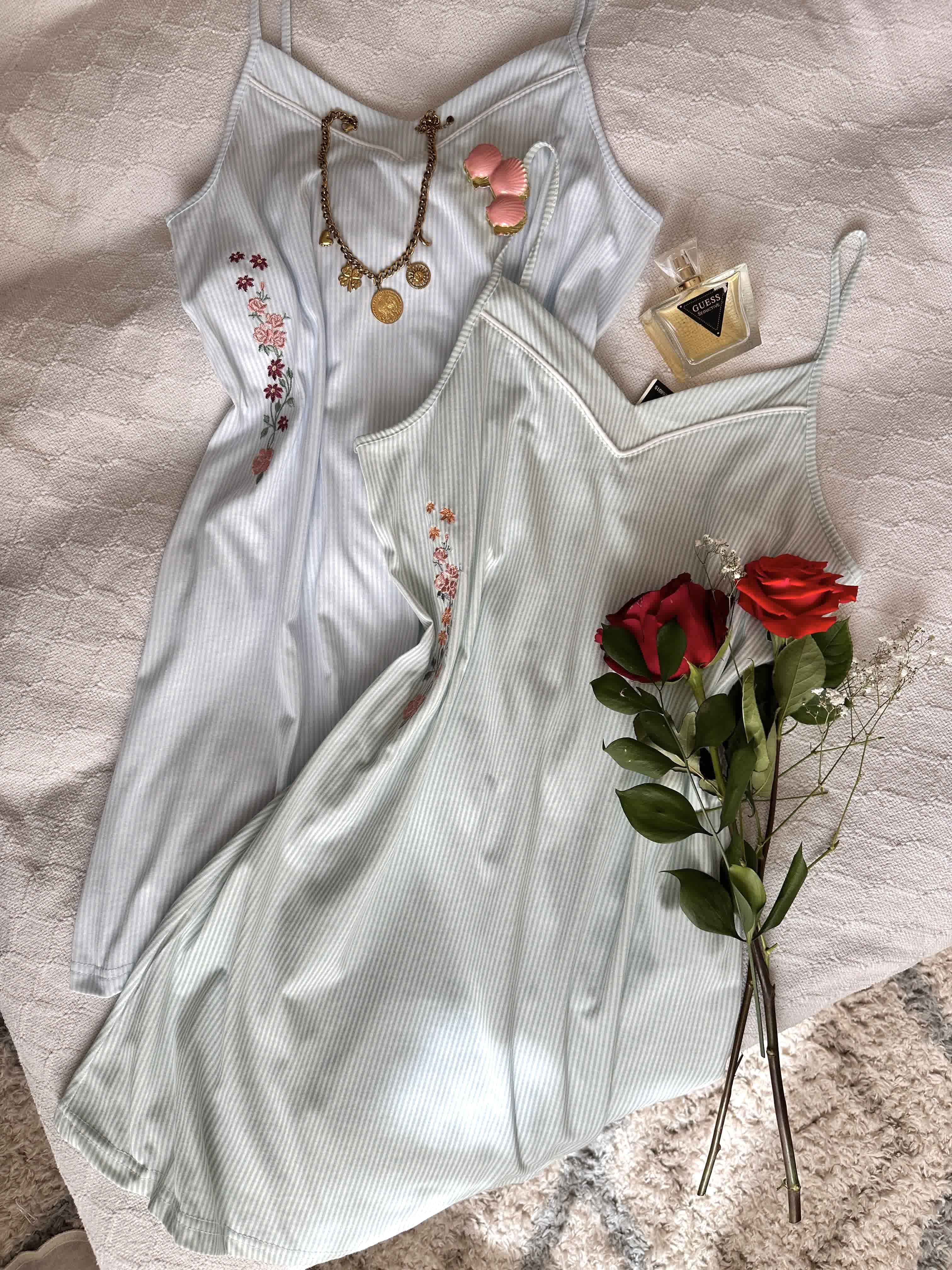 Robe Tress broderie fleurs 