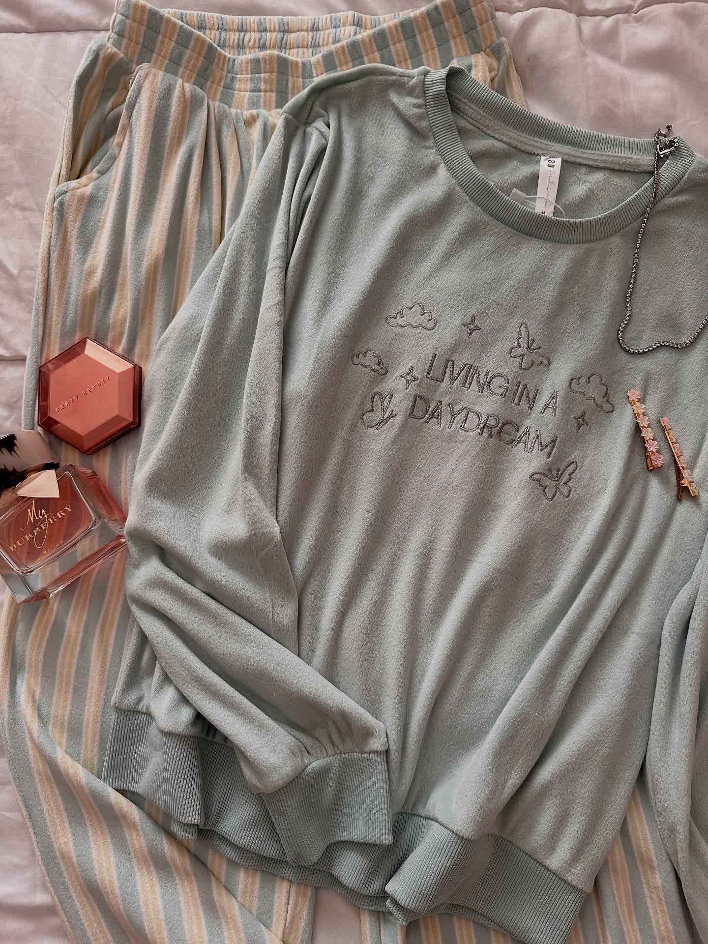 Pyjama tress velour pantalon rayonné 