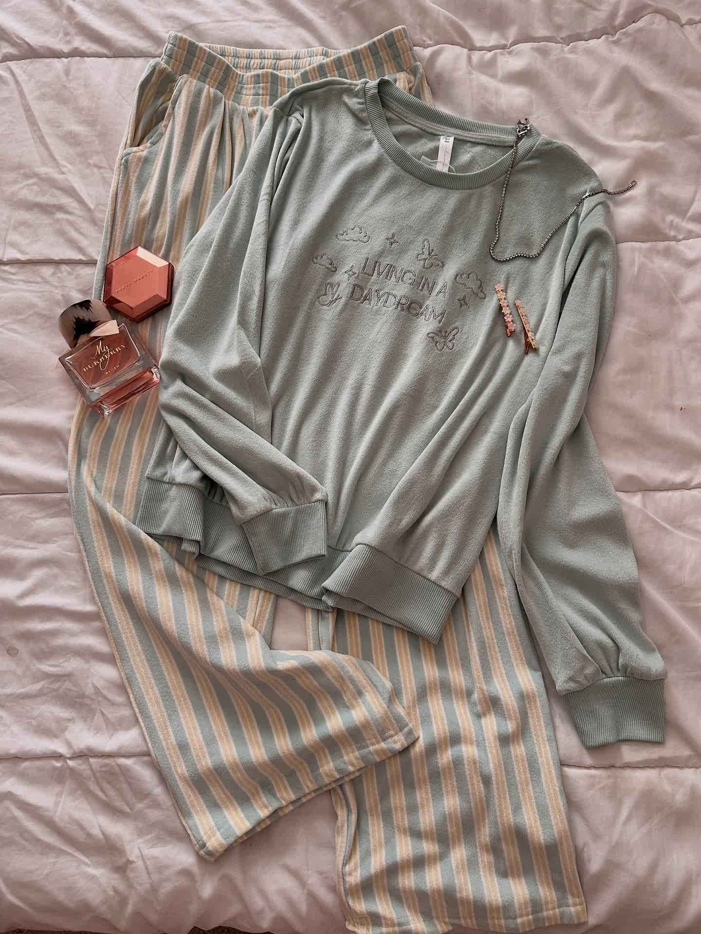 Pyjama tress velour pantalon rayonné