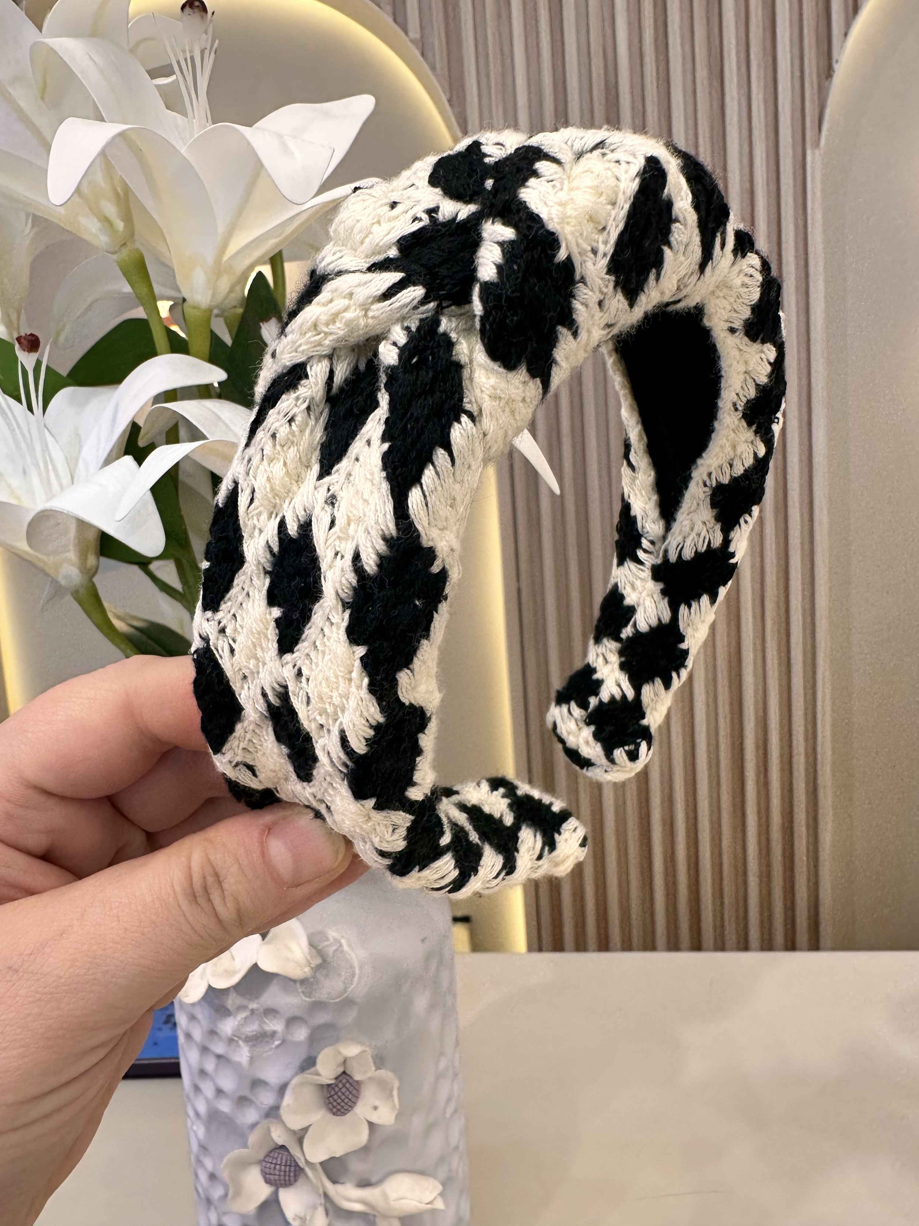 serre tete crochet coloré 