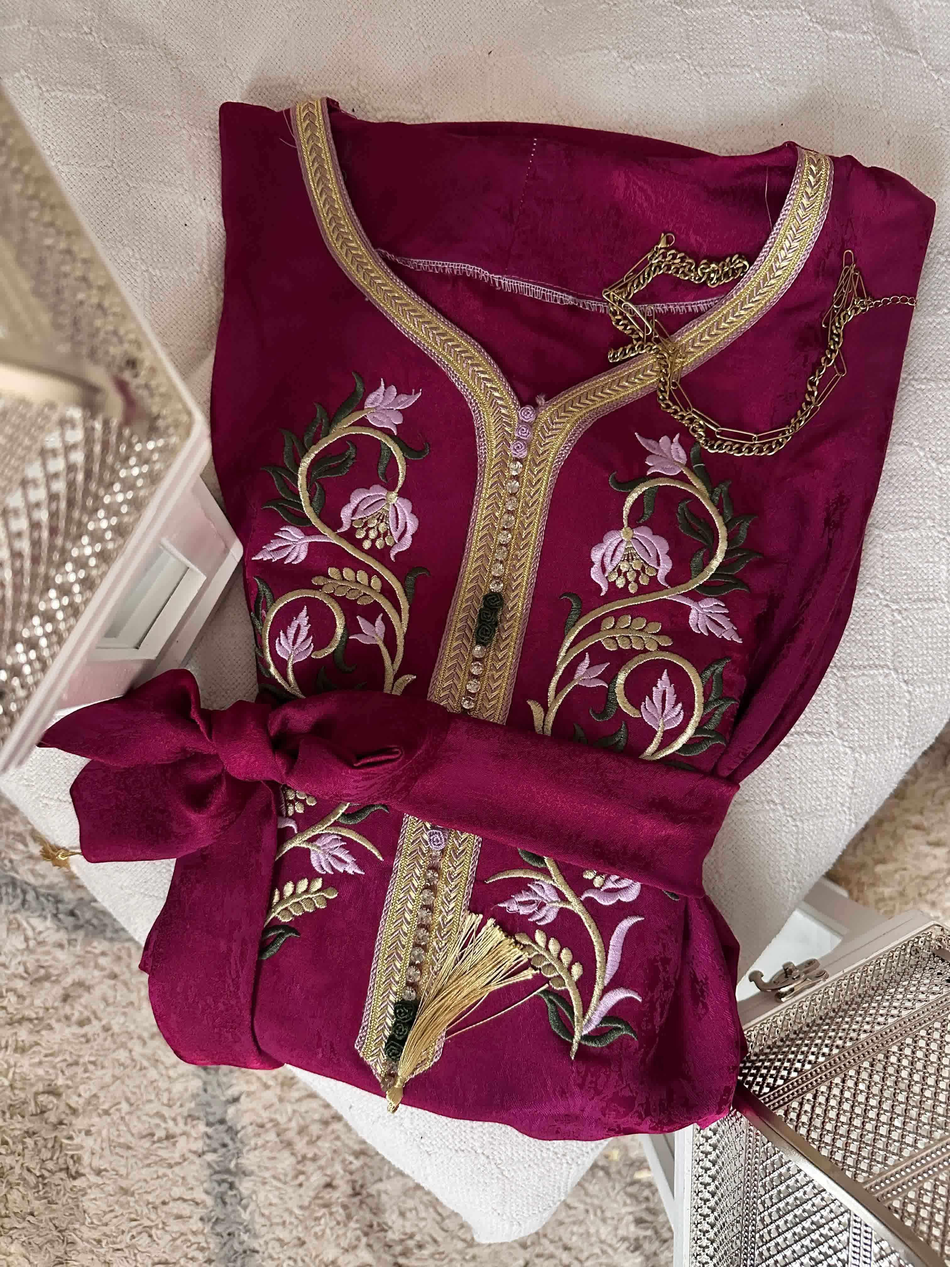 robe kemkha broderie doré 