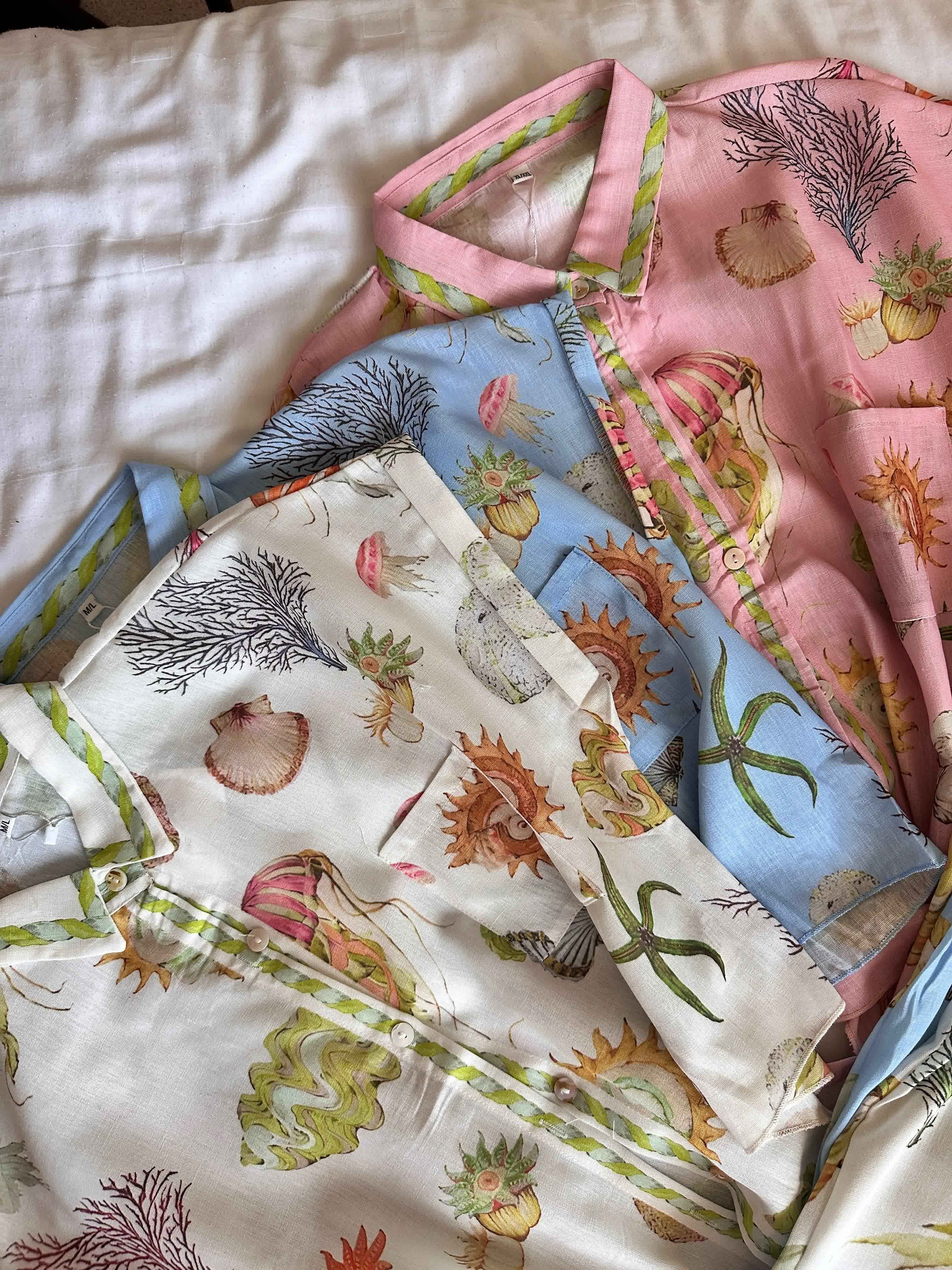 Pyjama short tiramissu coquillage 