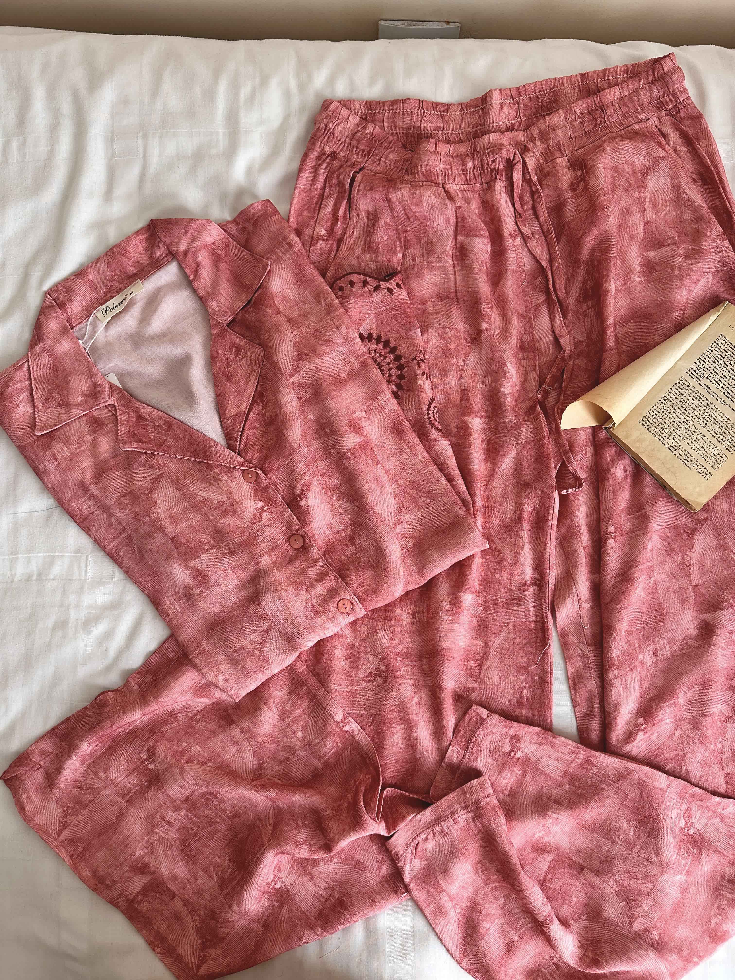 Homewear poleren robe broderie anglaise
