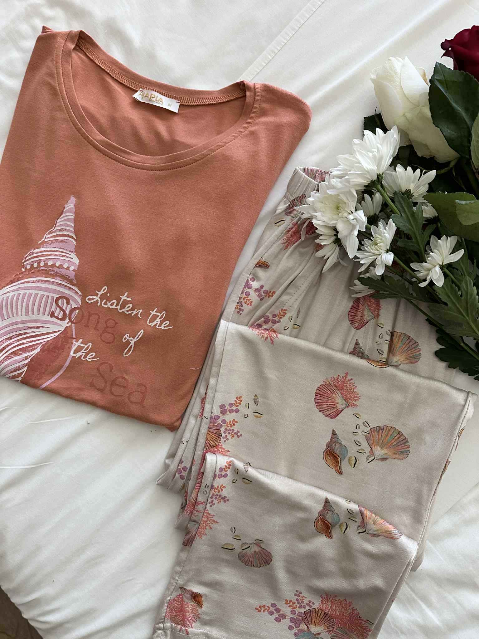 pyjama pijapia coquillages 