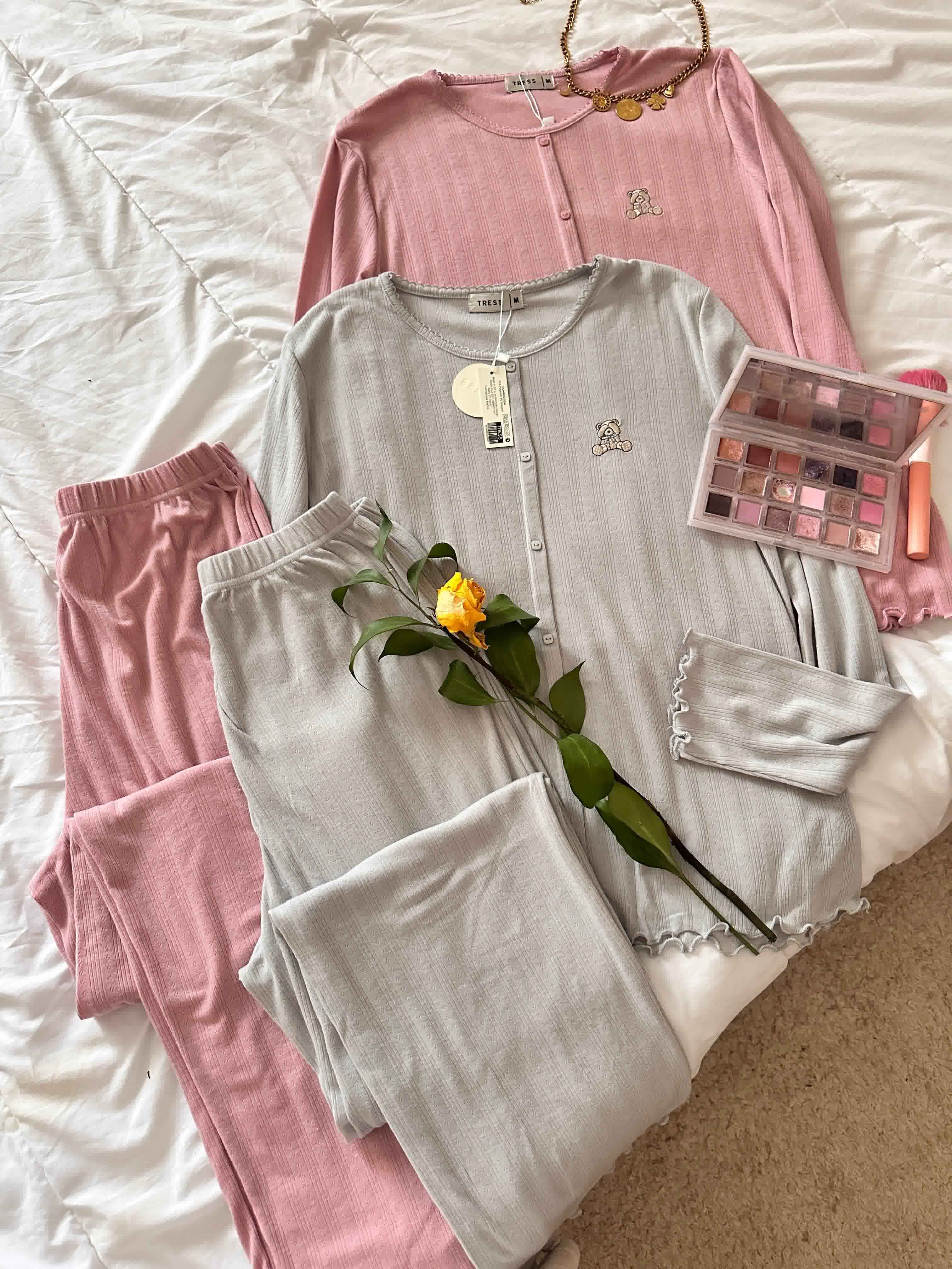 Pyjama Tress uni coeur nounours