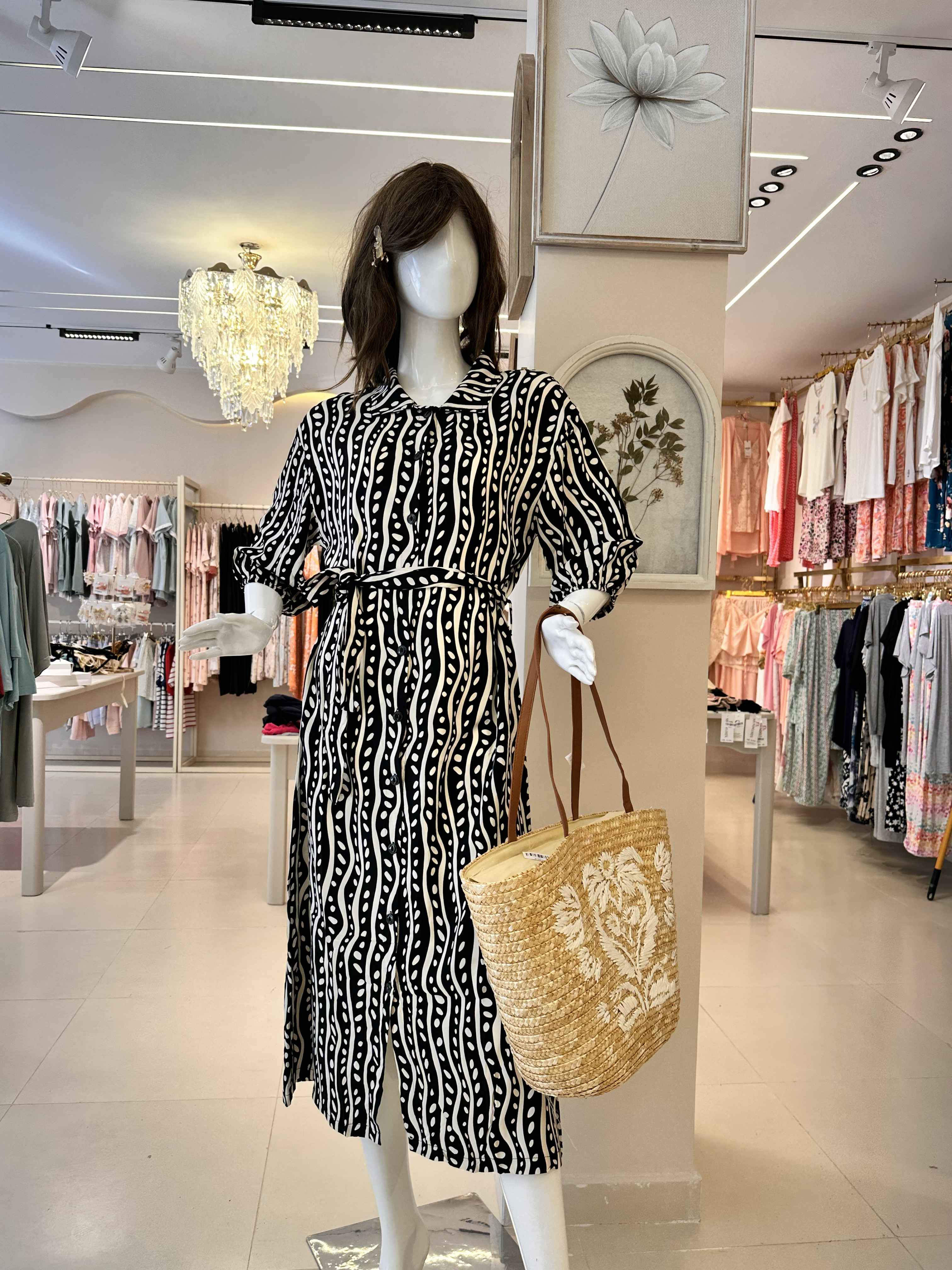 robe cosku noir/beige 