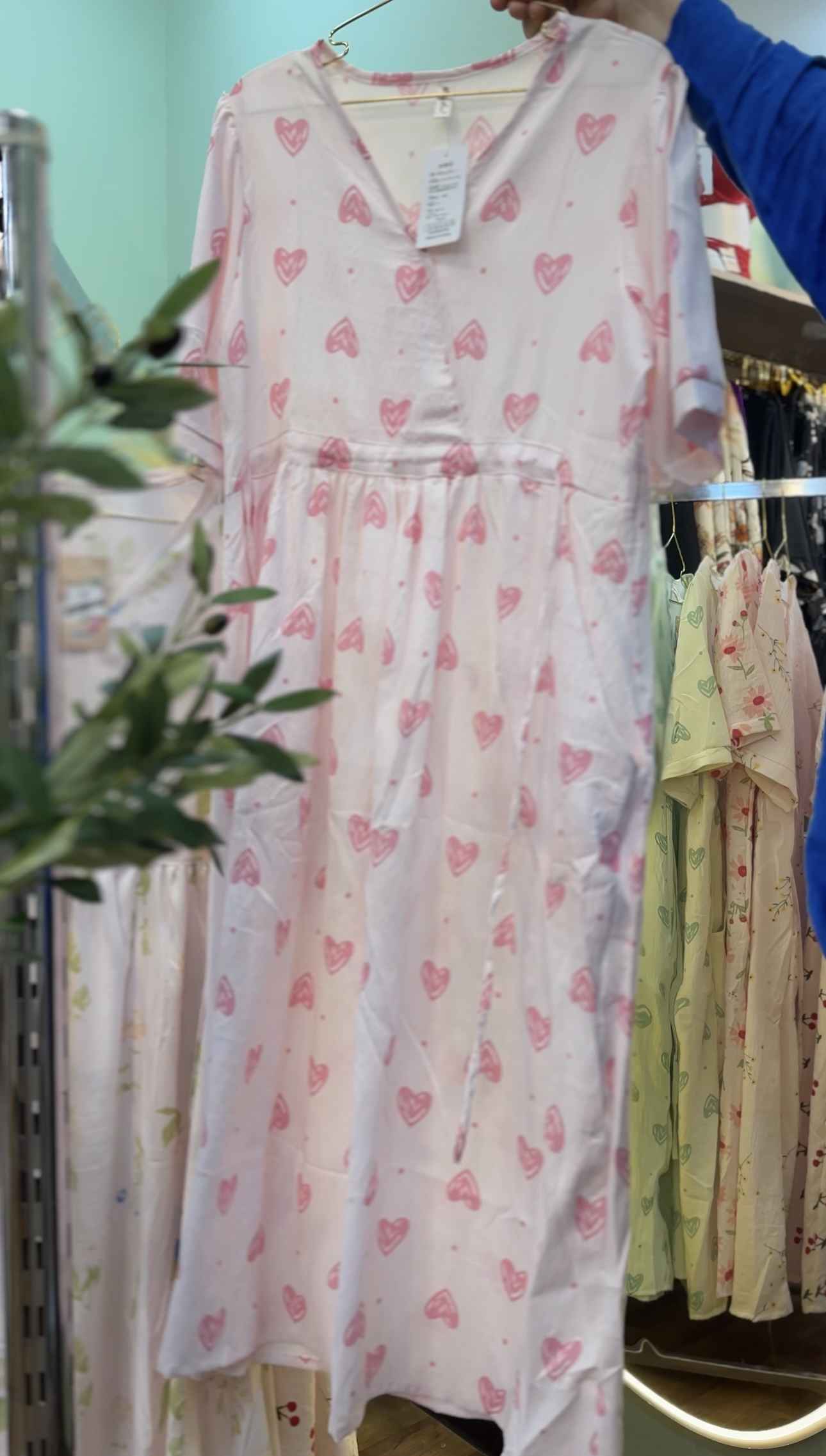 robe crepe de coton cache coeur 