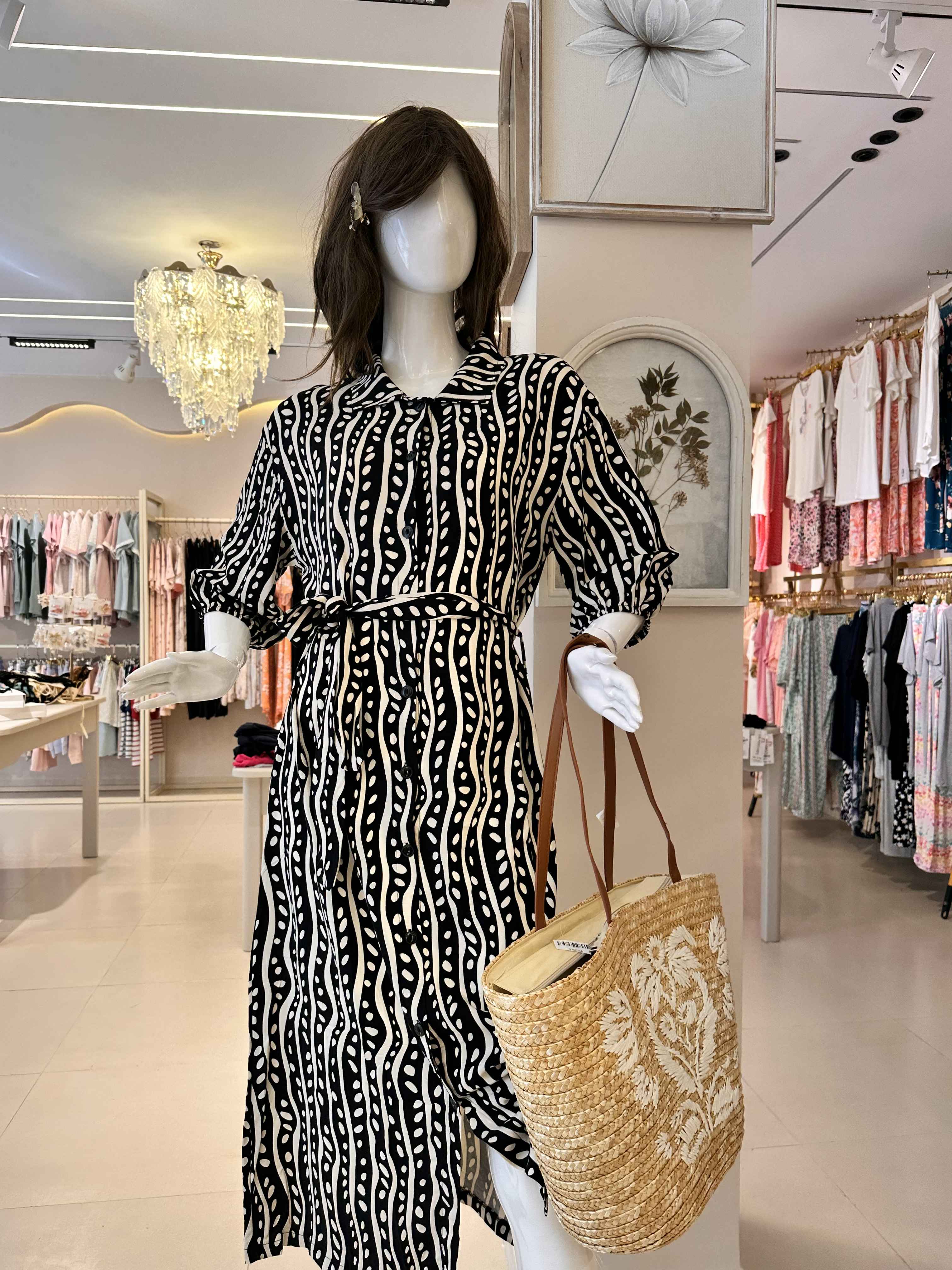 robe cosku noir/beige 