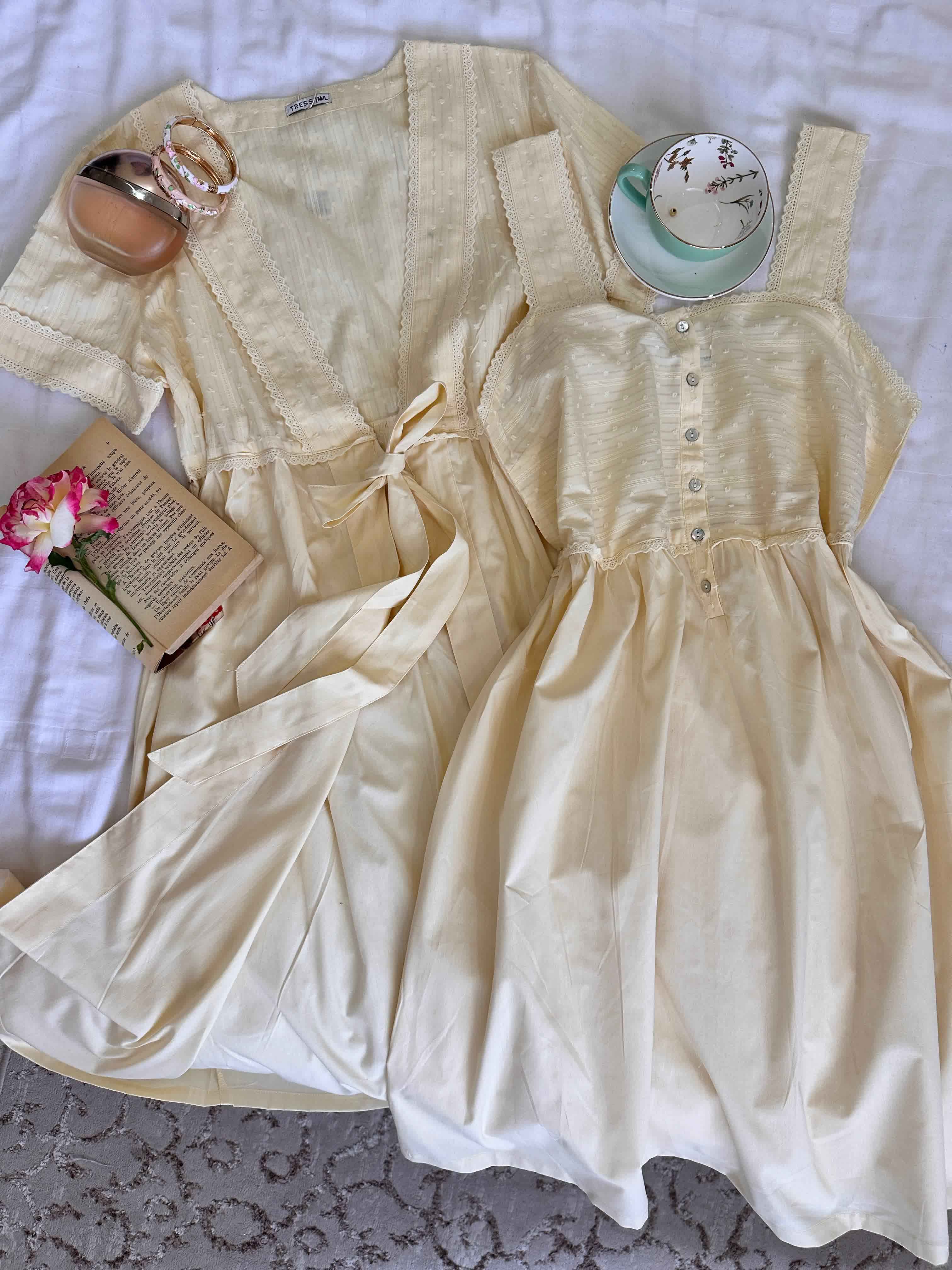 Deshabillé Tress uni coton 