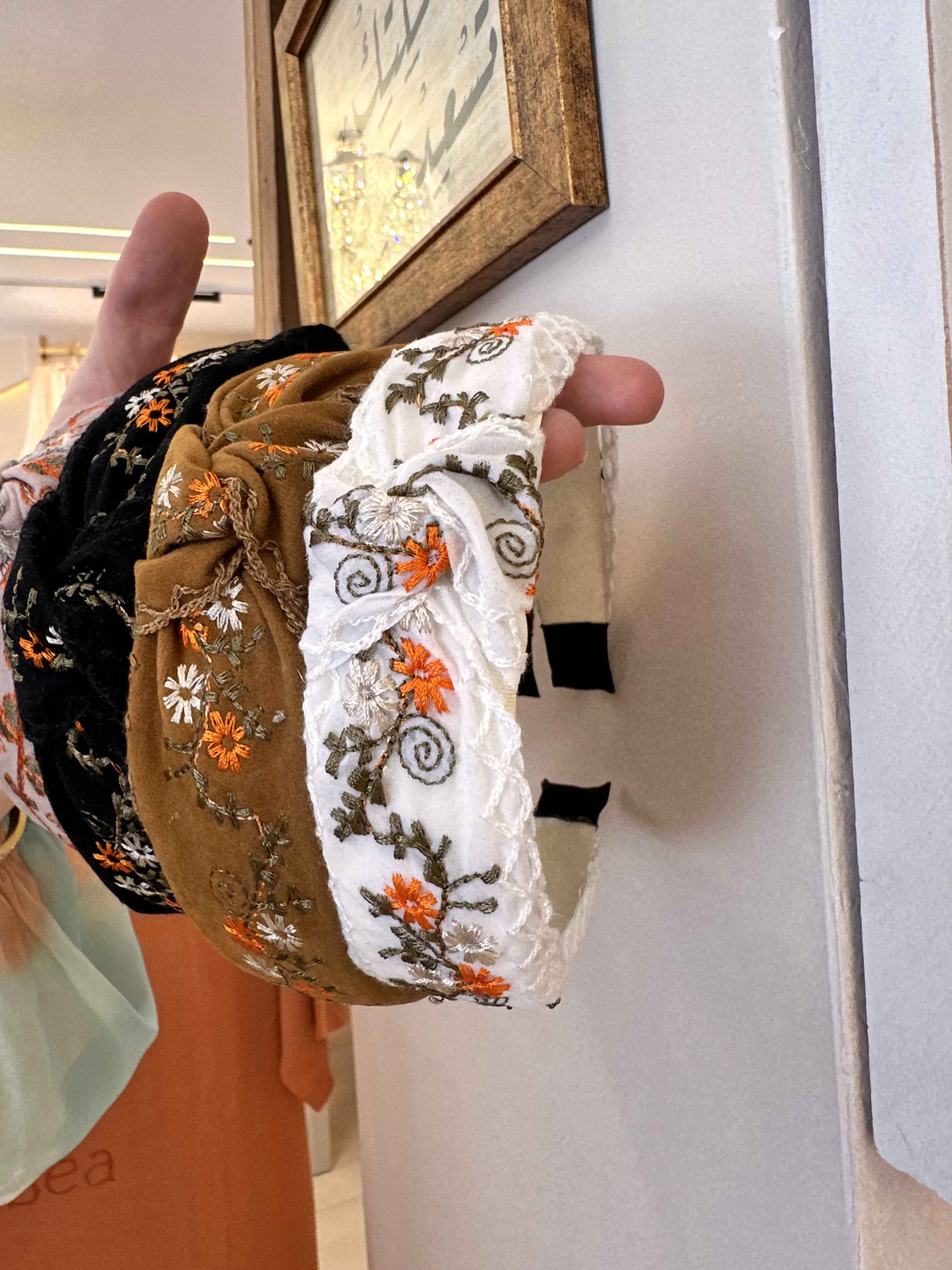 serre-tête broderie 