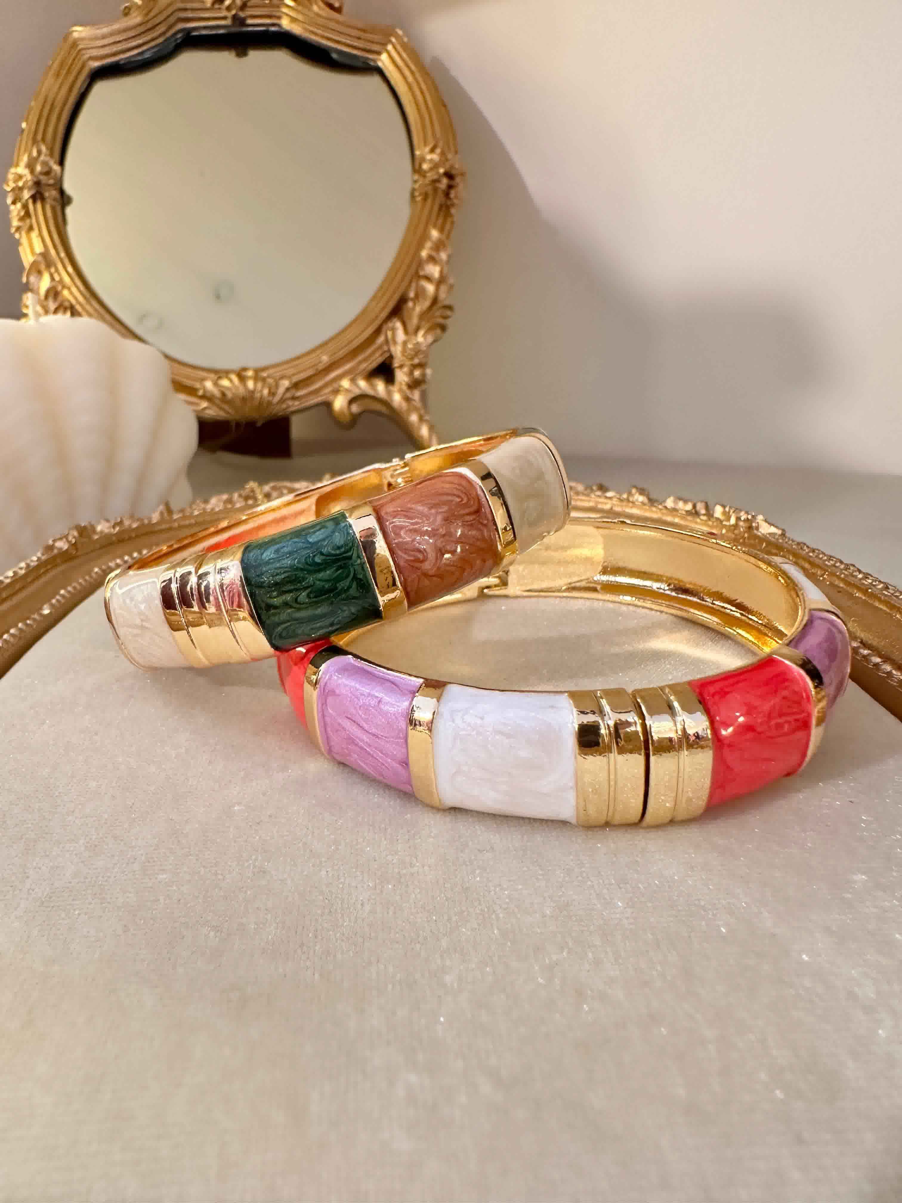 bracelet acier resine coloré