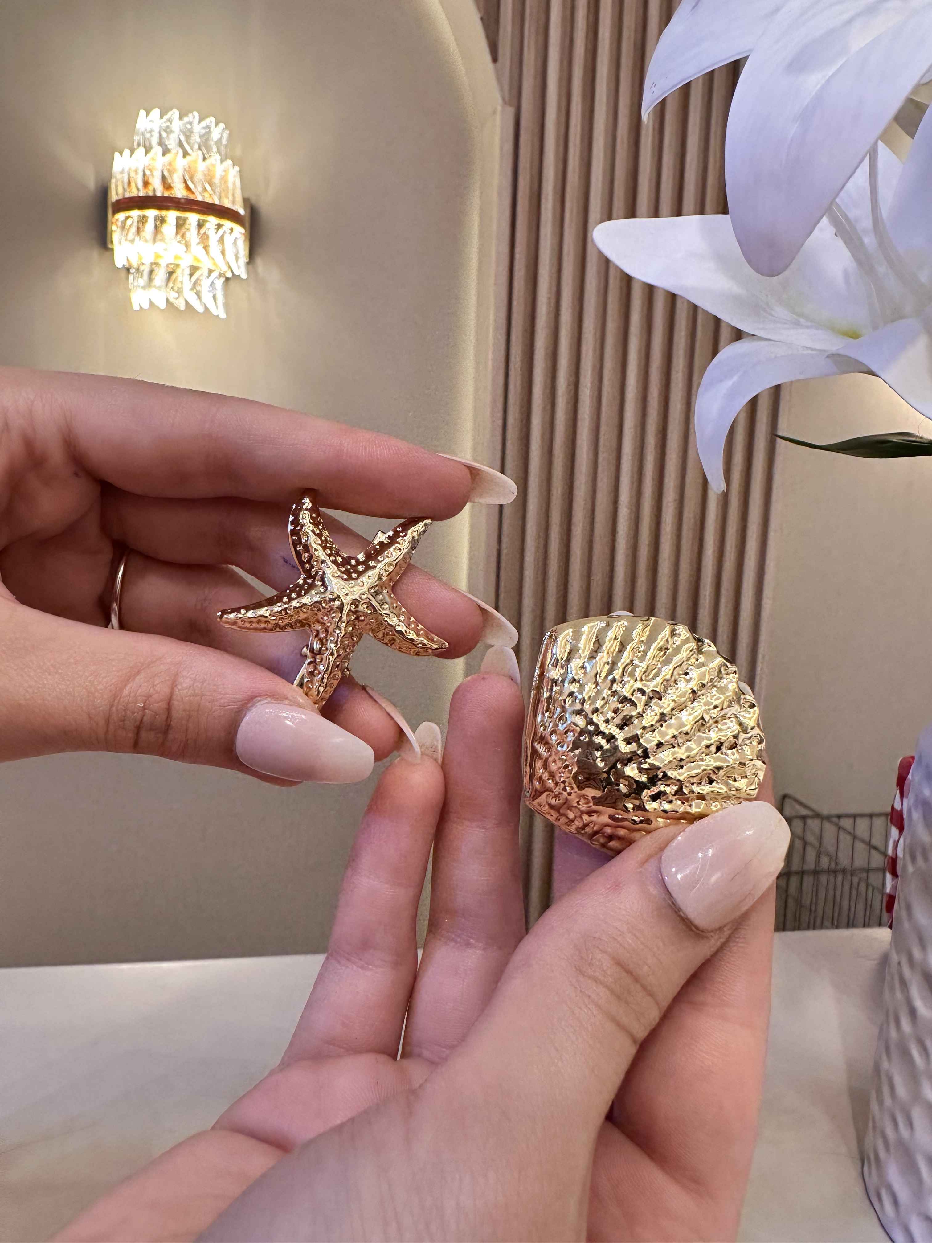 broche coquillage etoile 