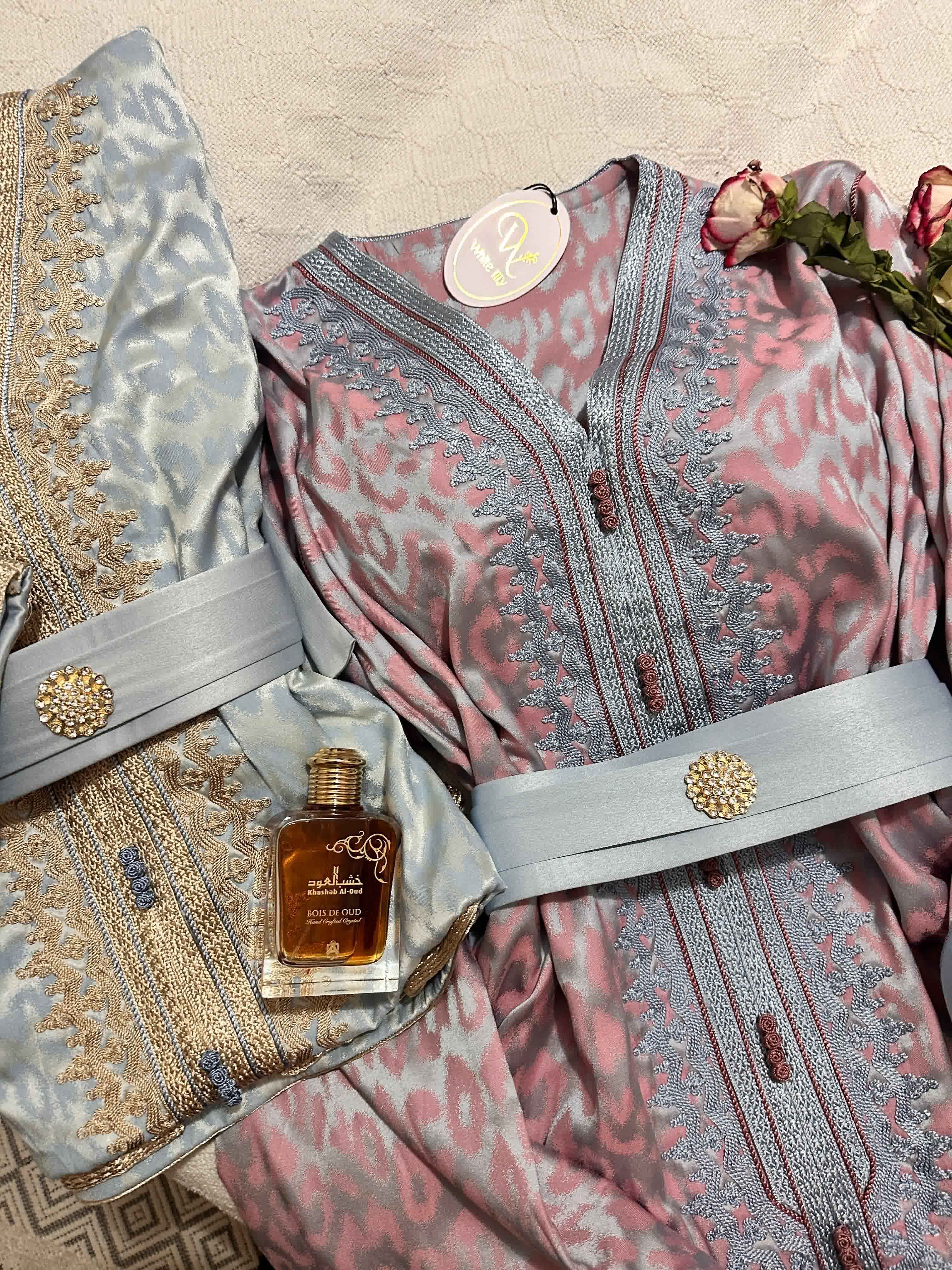 Caftan kemkha galon doublé 