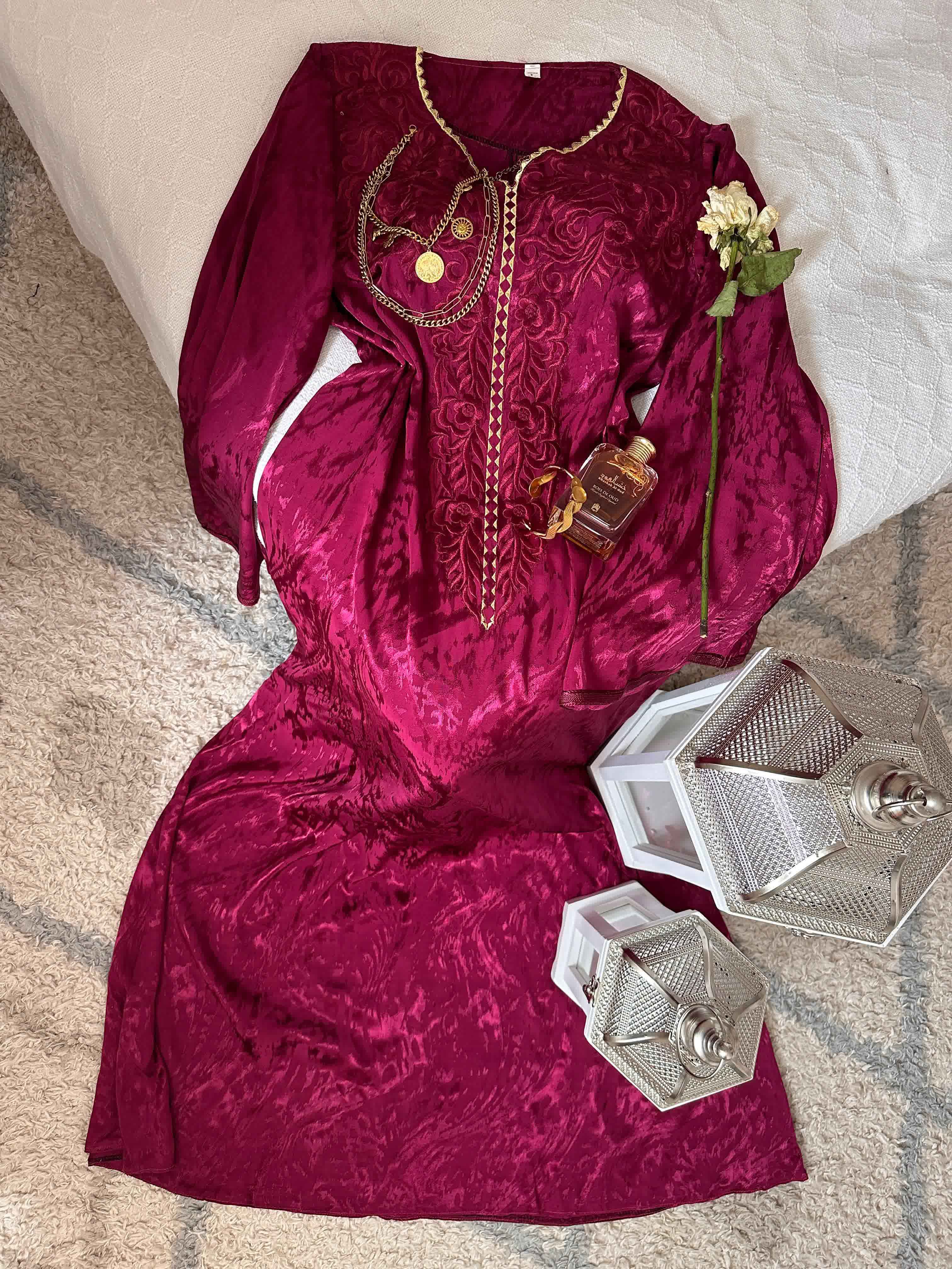 Robe kemkha broderie uni 