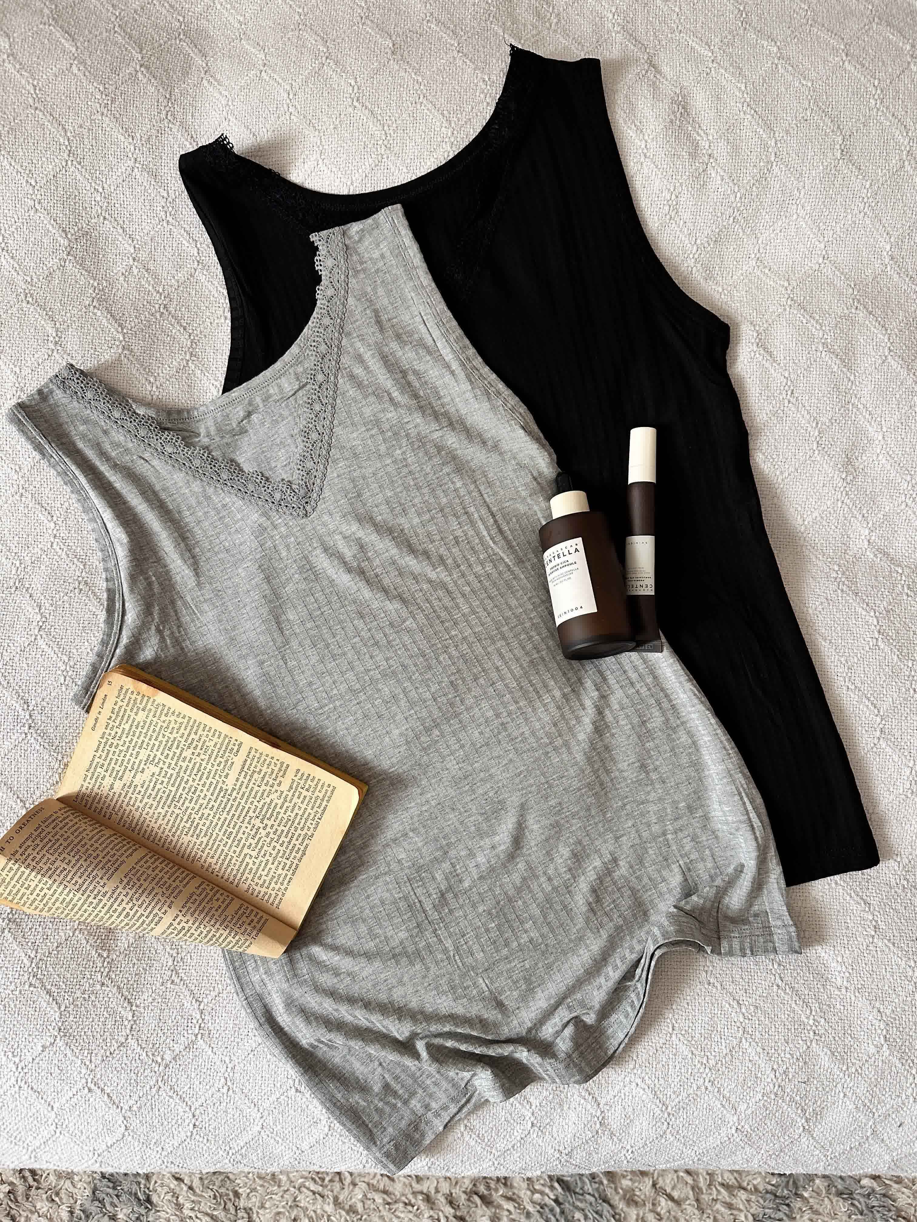 debardeur V dentelle 