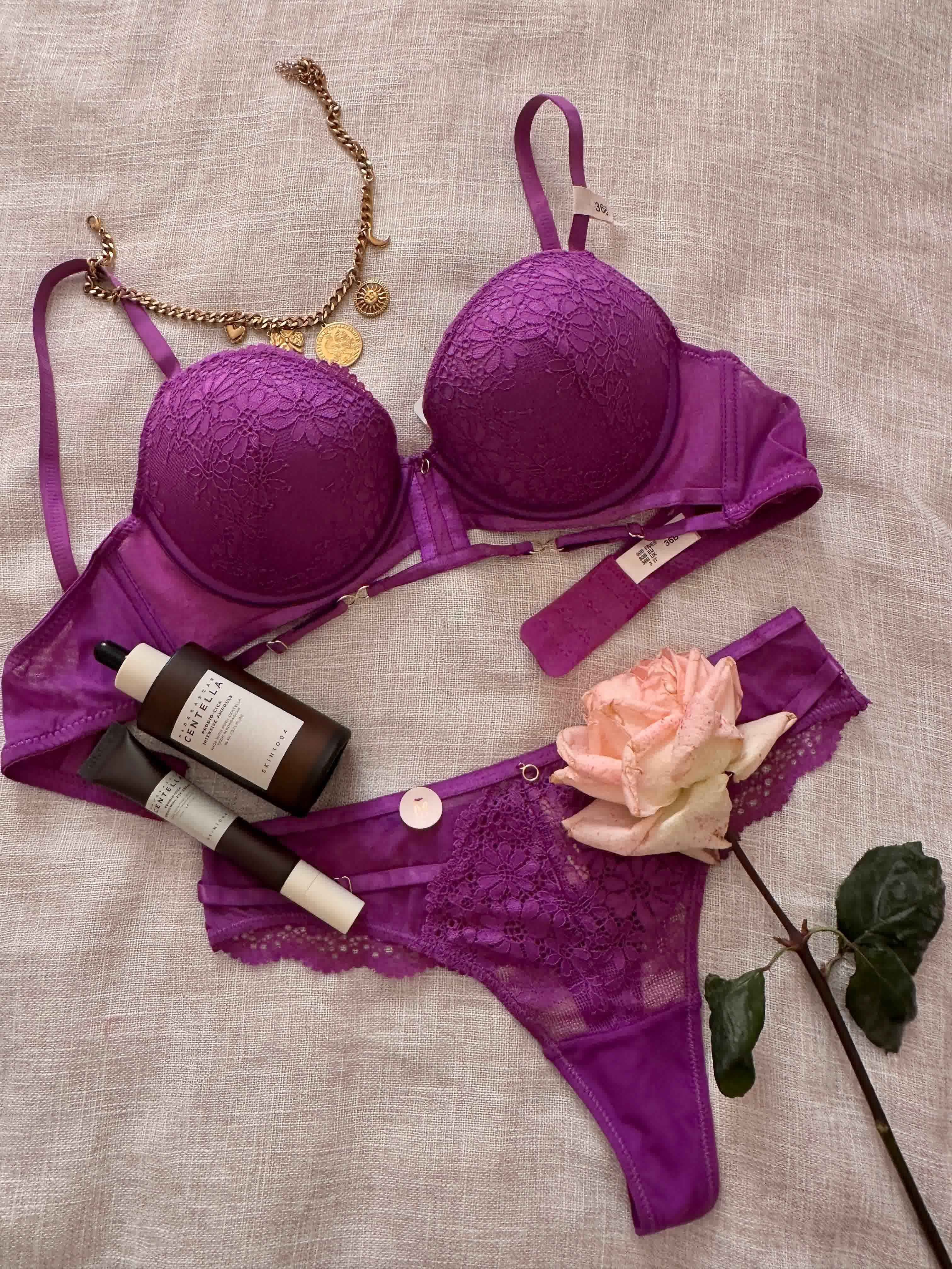 Lingerie 2pcs dentelle 90 