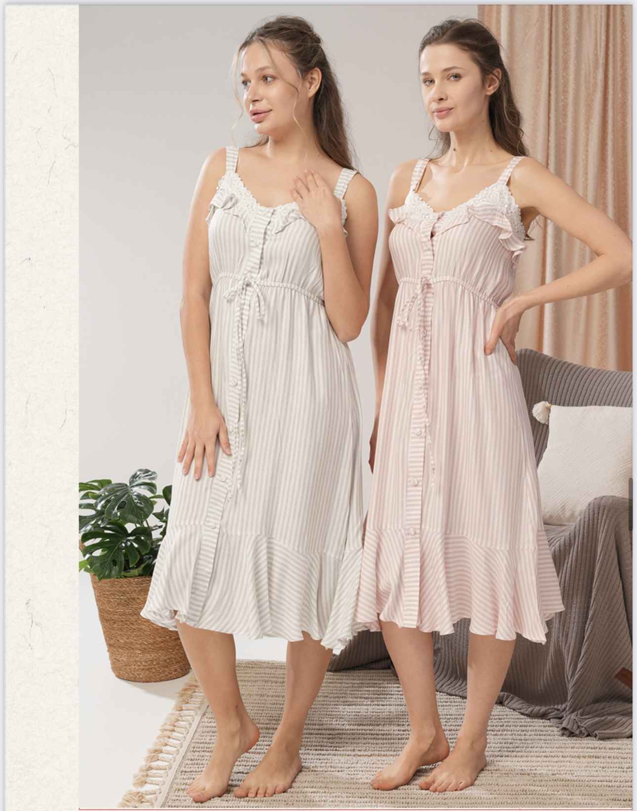 Robe Bone rayonné lin