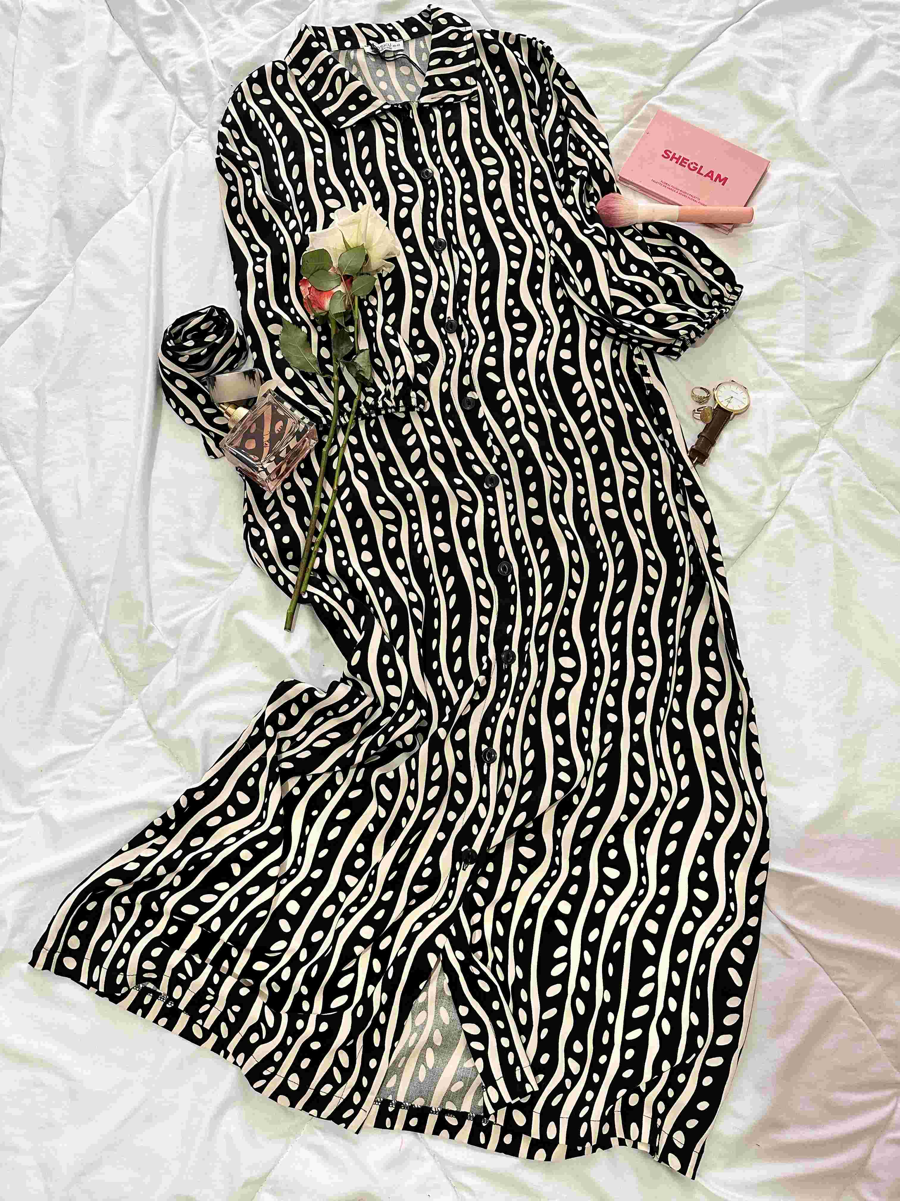 robe cosku noir/beige 