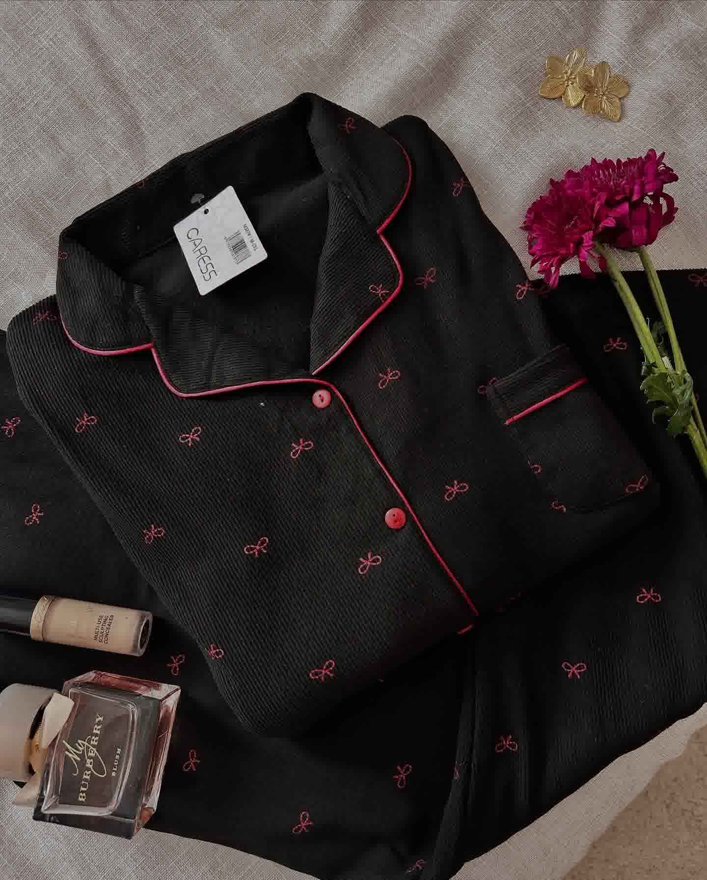 Pyjama caresse dessin papillon