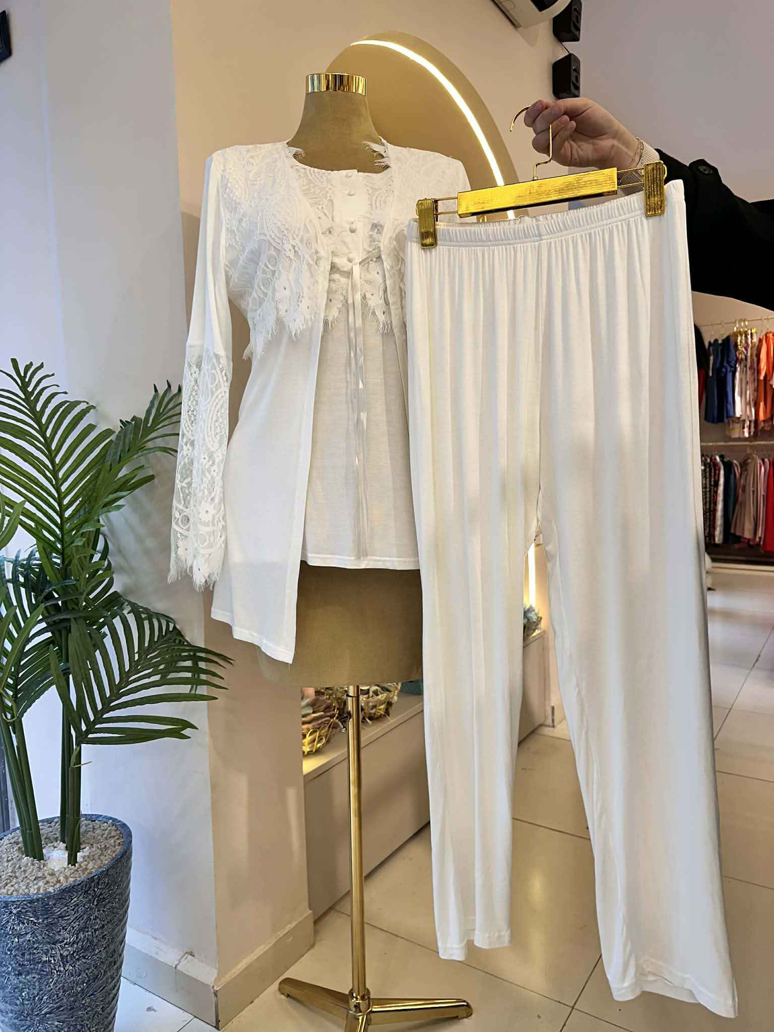 3pcs blanc enceinte 77 