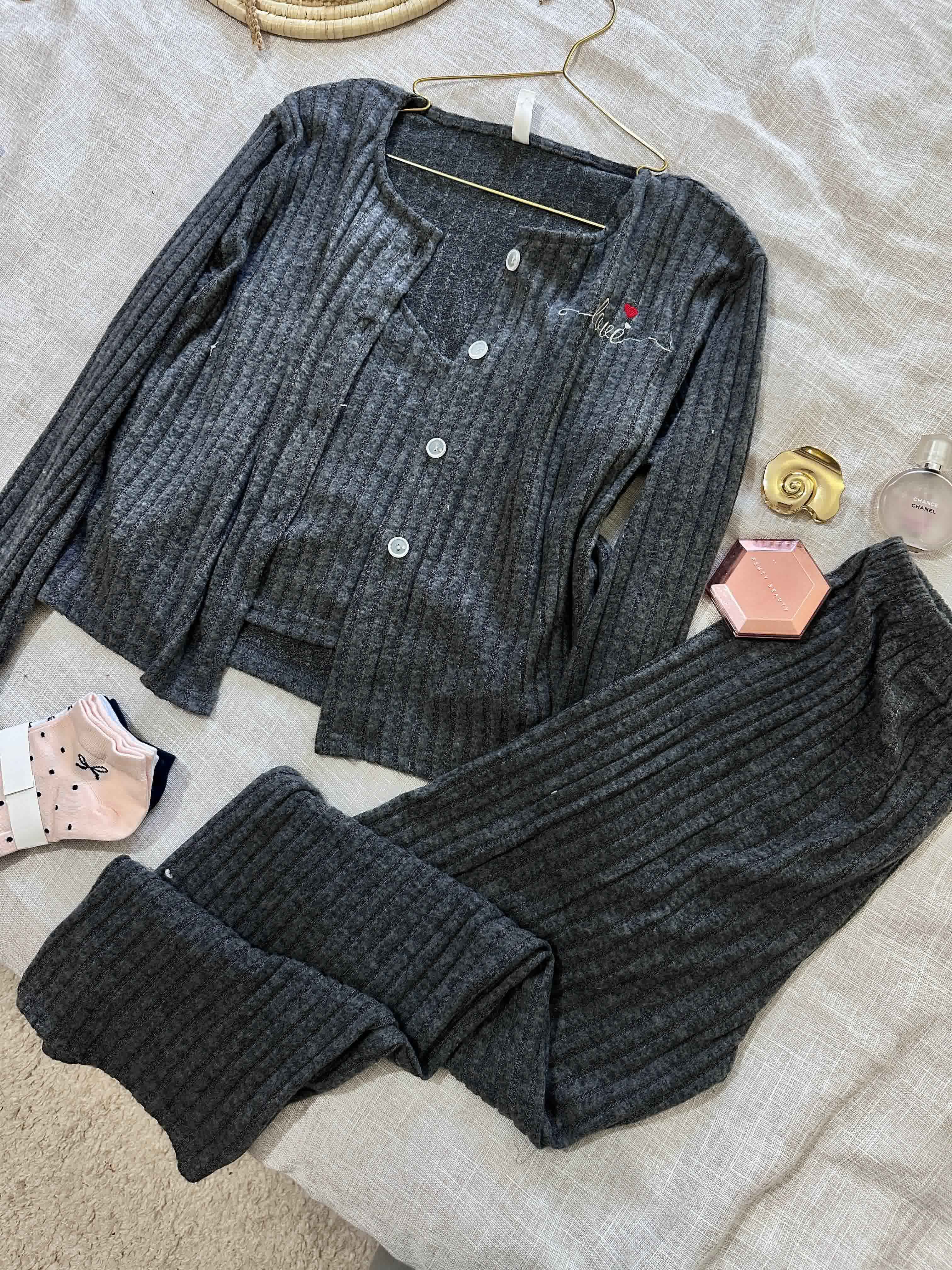 Ensemble 3pcs laine caresse 