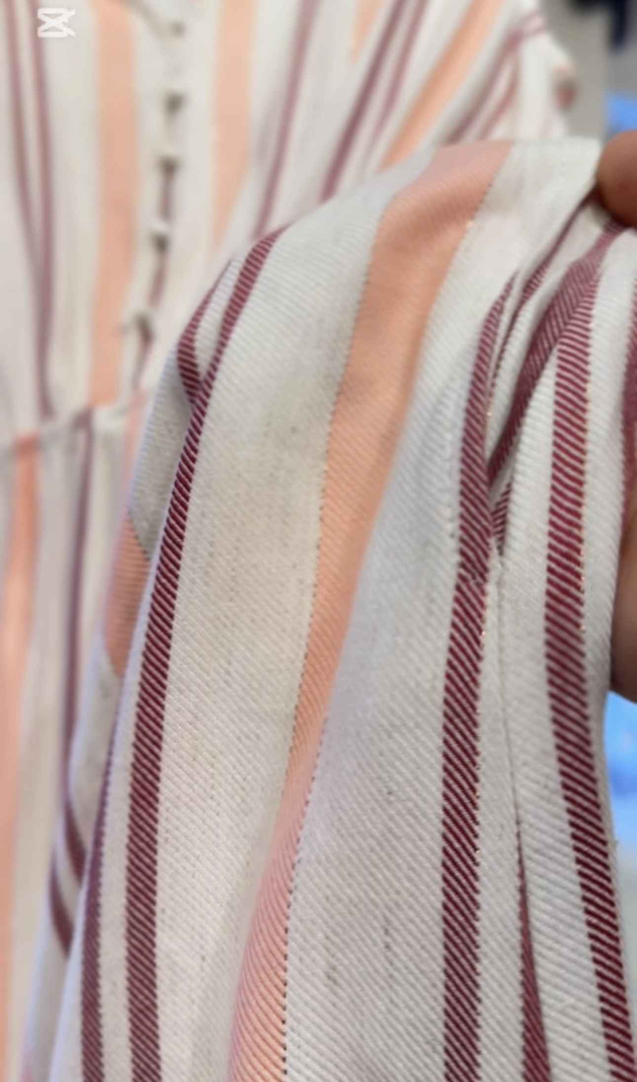 robe rayonnee beige-crevette cotbox 