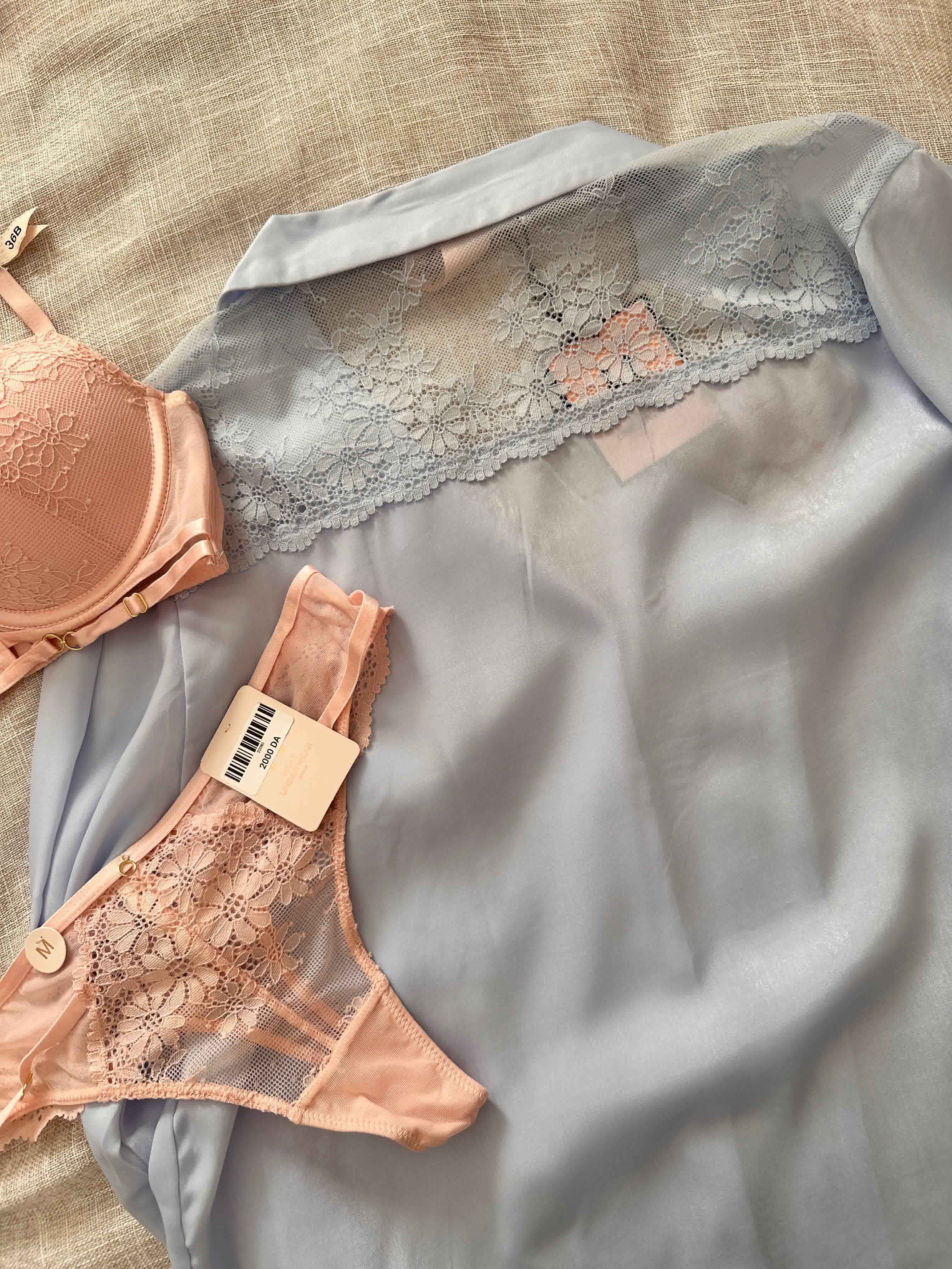 Pyjama H dos en Dentellez 