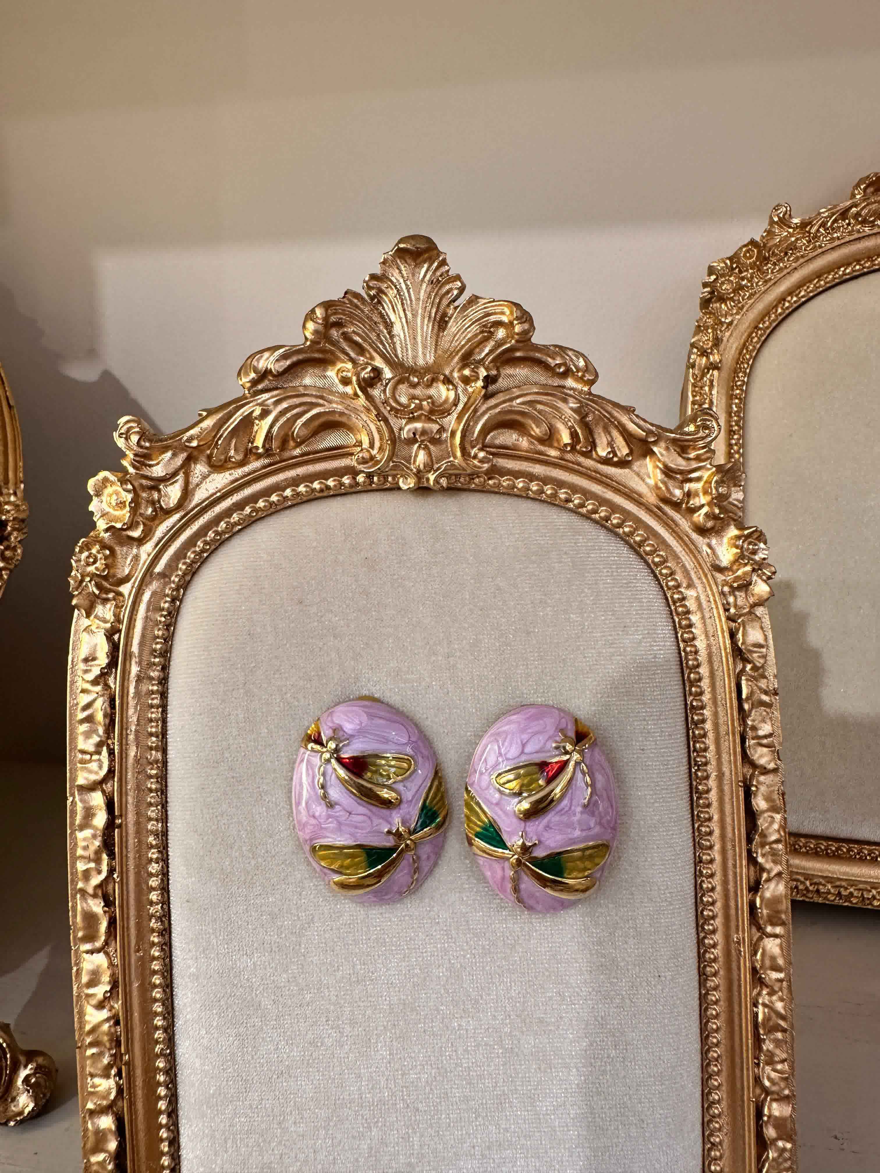 boucle resine papillon 