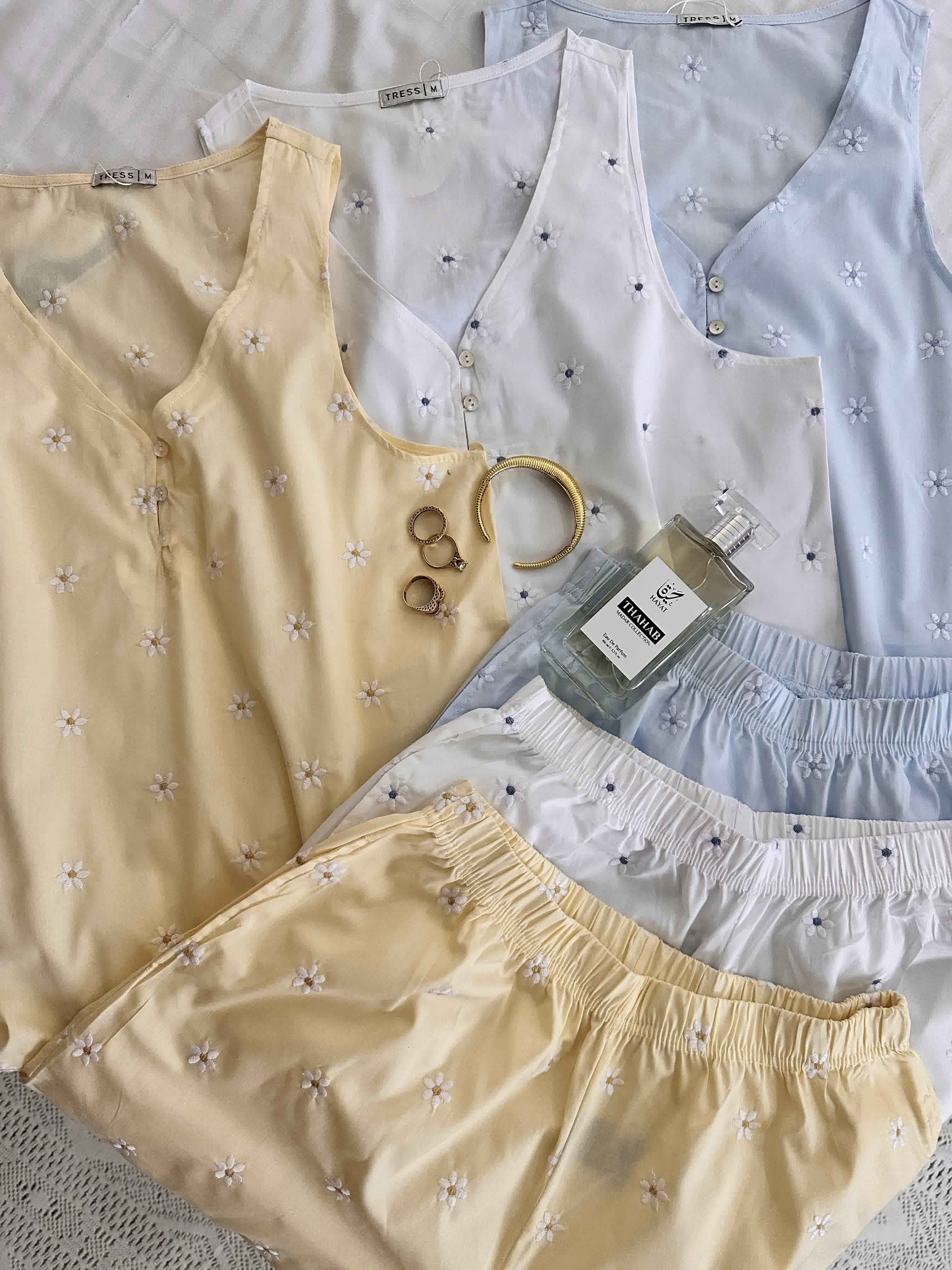 Pyjama Tress lin broderie 