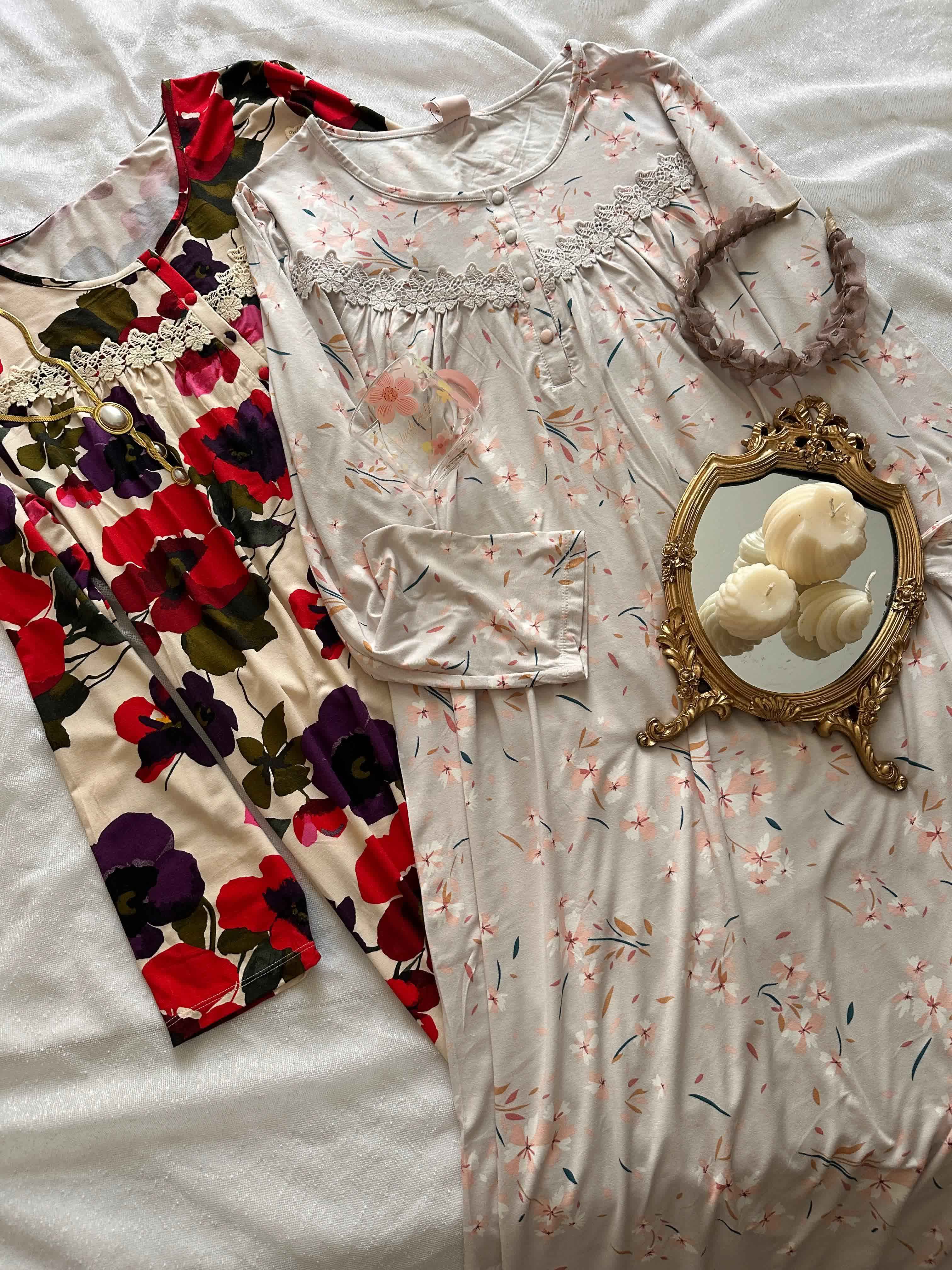 Robe H fleuri midi