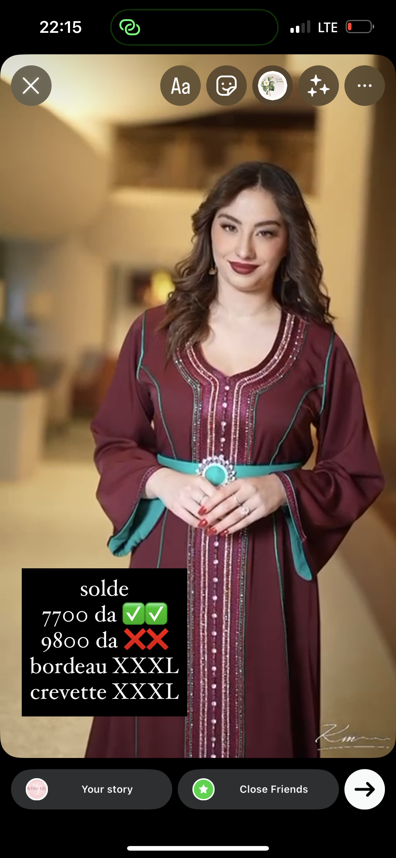 caftan perlage ksar merrakech