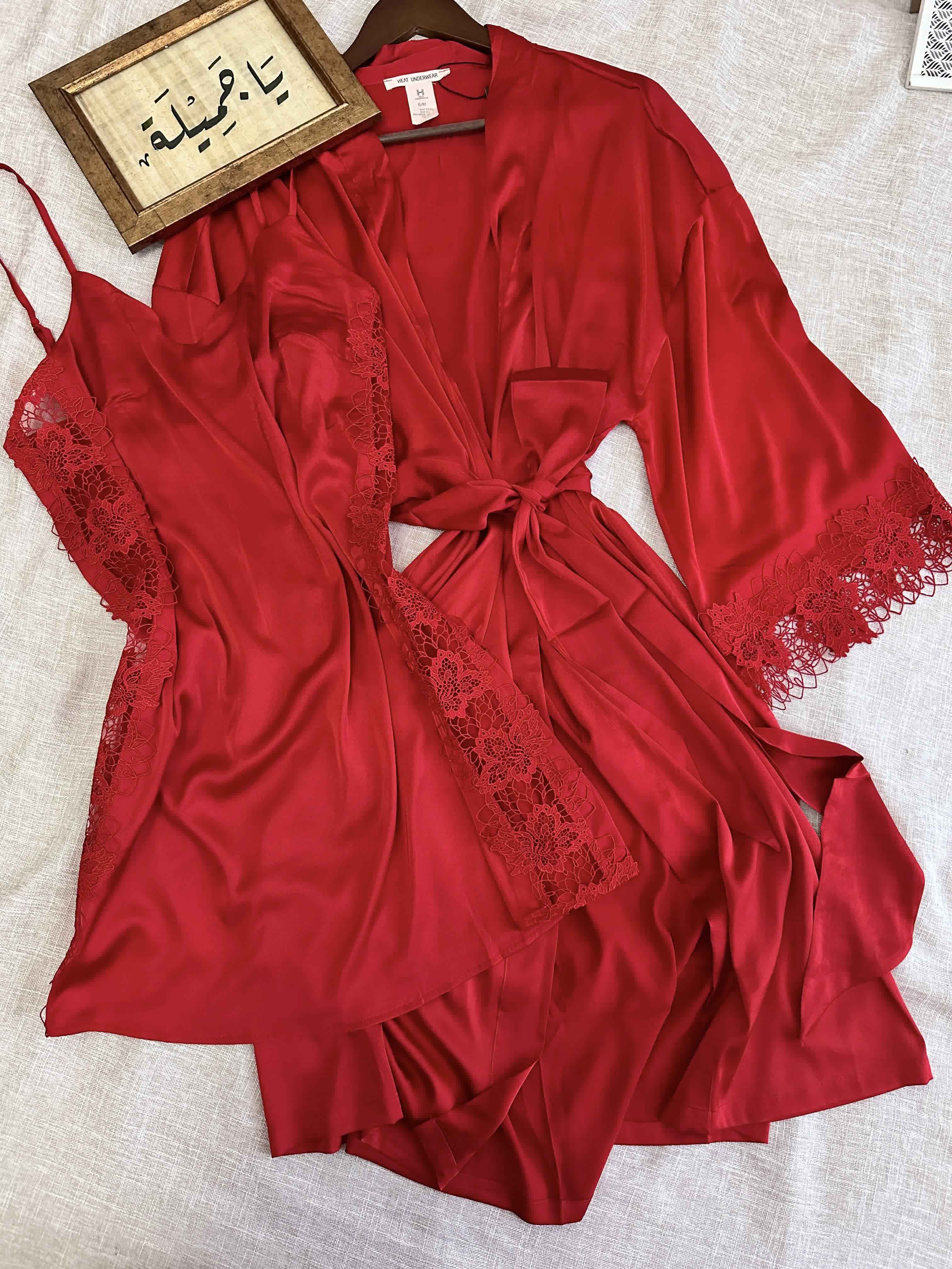 Déshabillé H guipure fleuri 