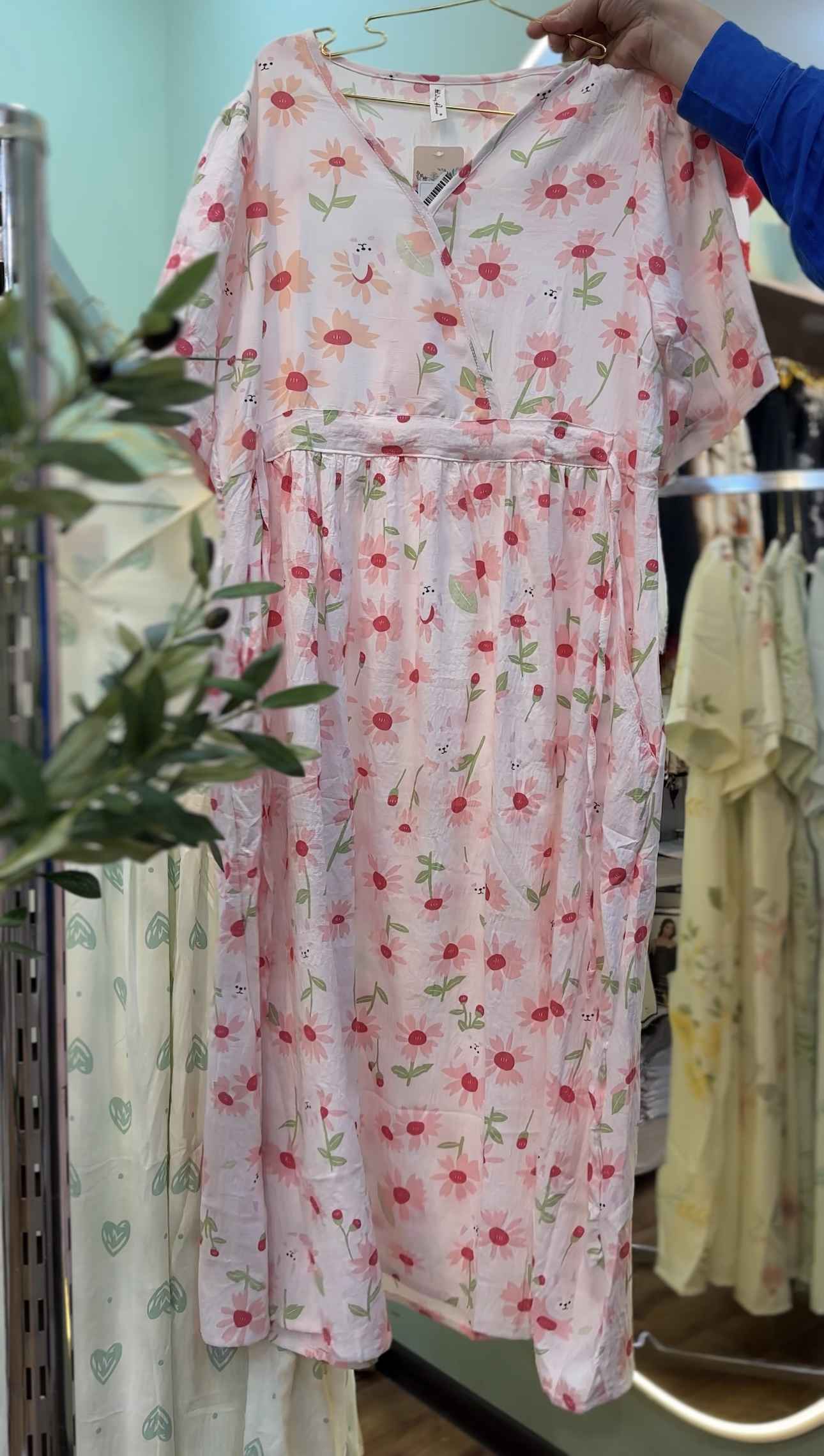 robe crepe de coton cache coeur 