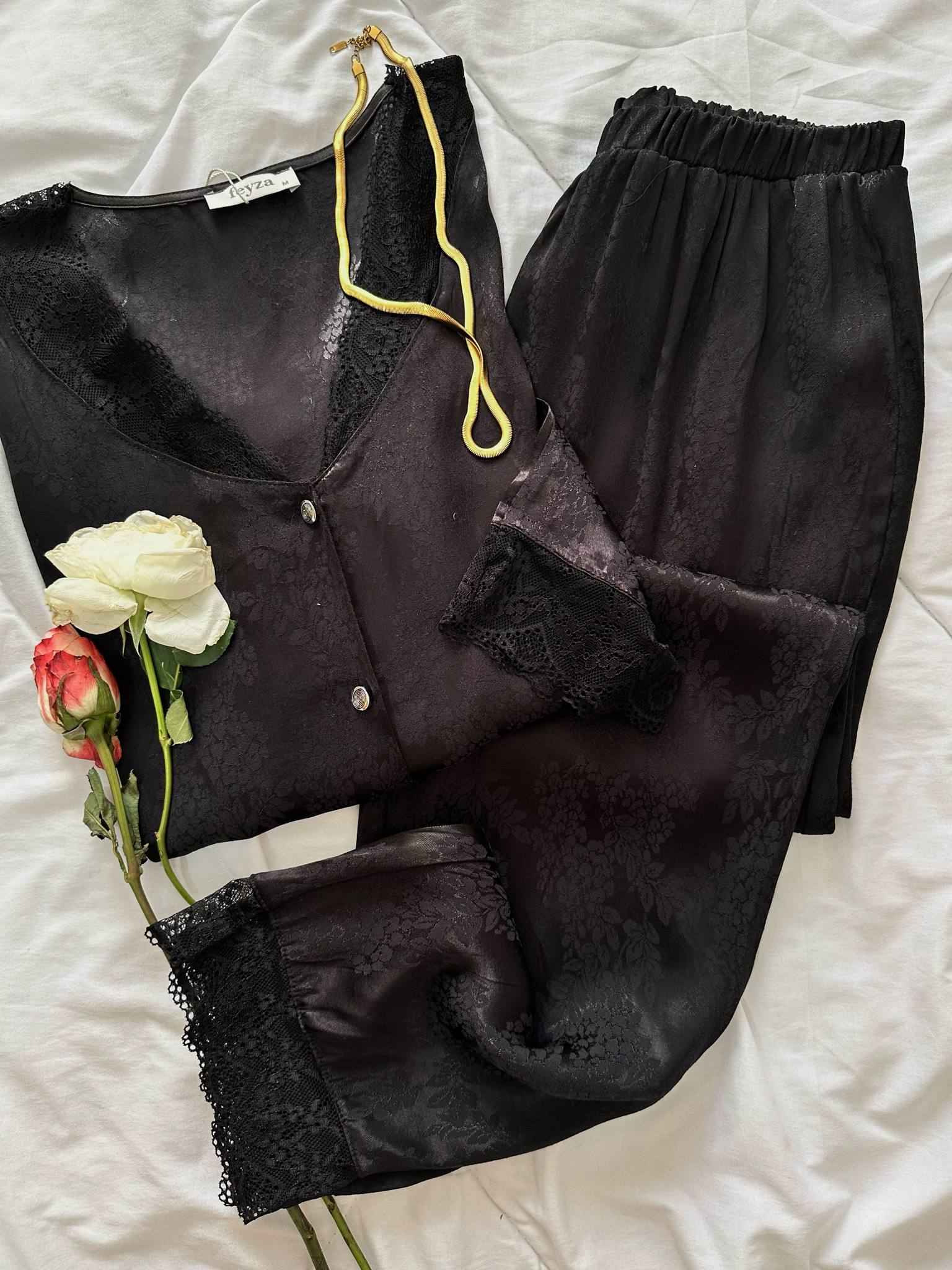 pyjama feyza beige/noir 