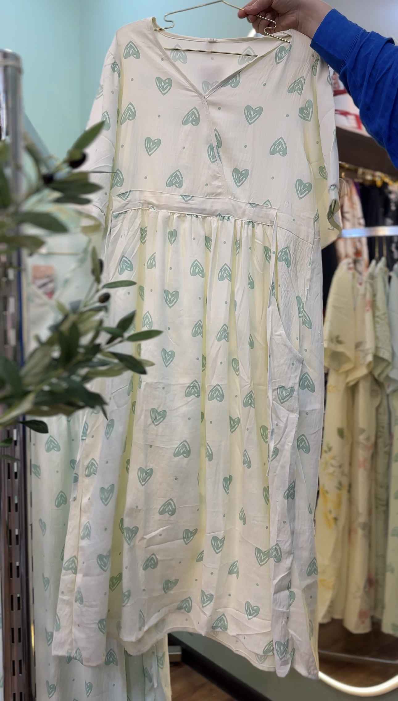 robe crepe de coton cache coeur 