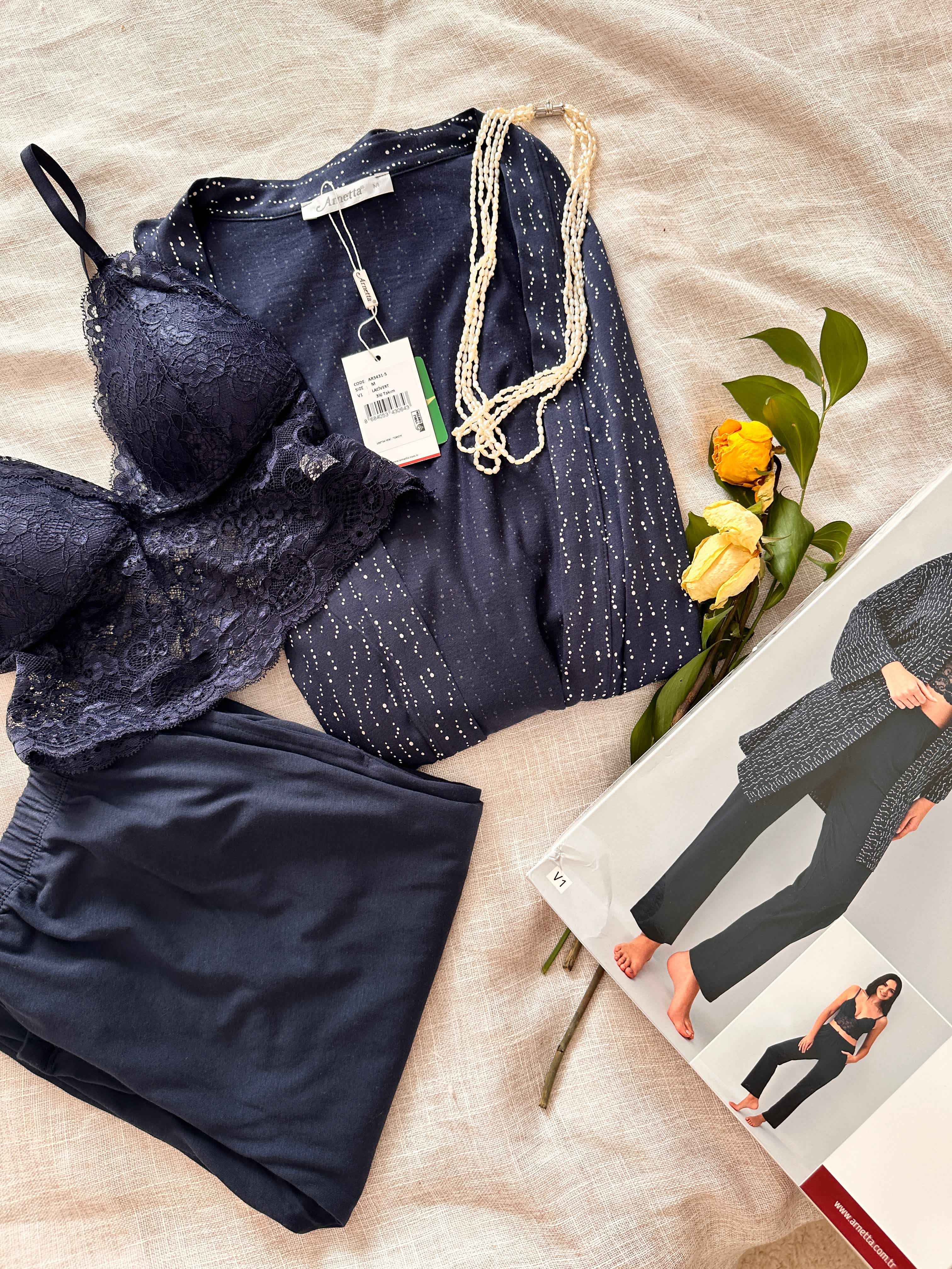 Ensemble 3pcs Arnetta bleu nuit 