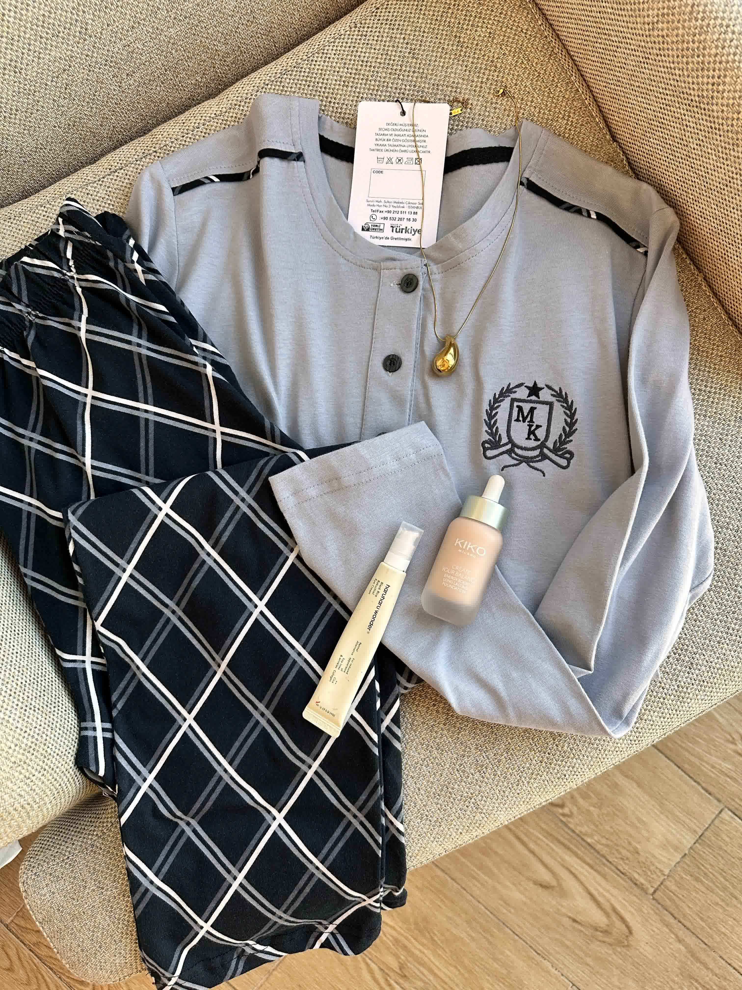 pyjama miss klein gris