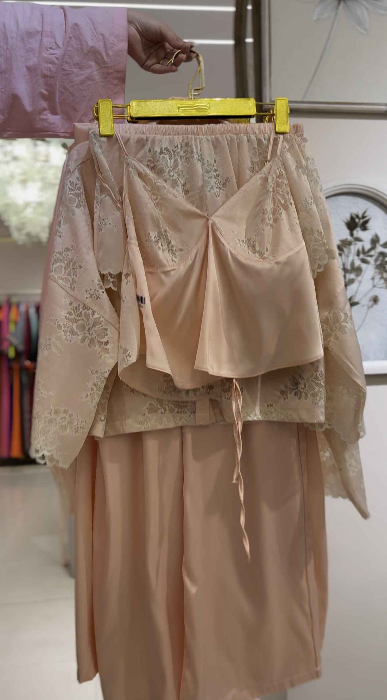 bridal set rose gueppure 