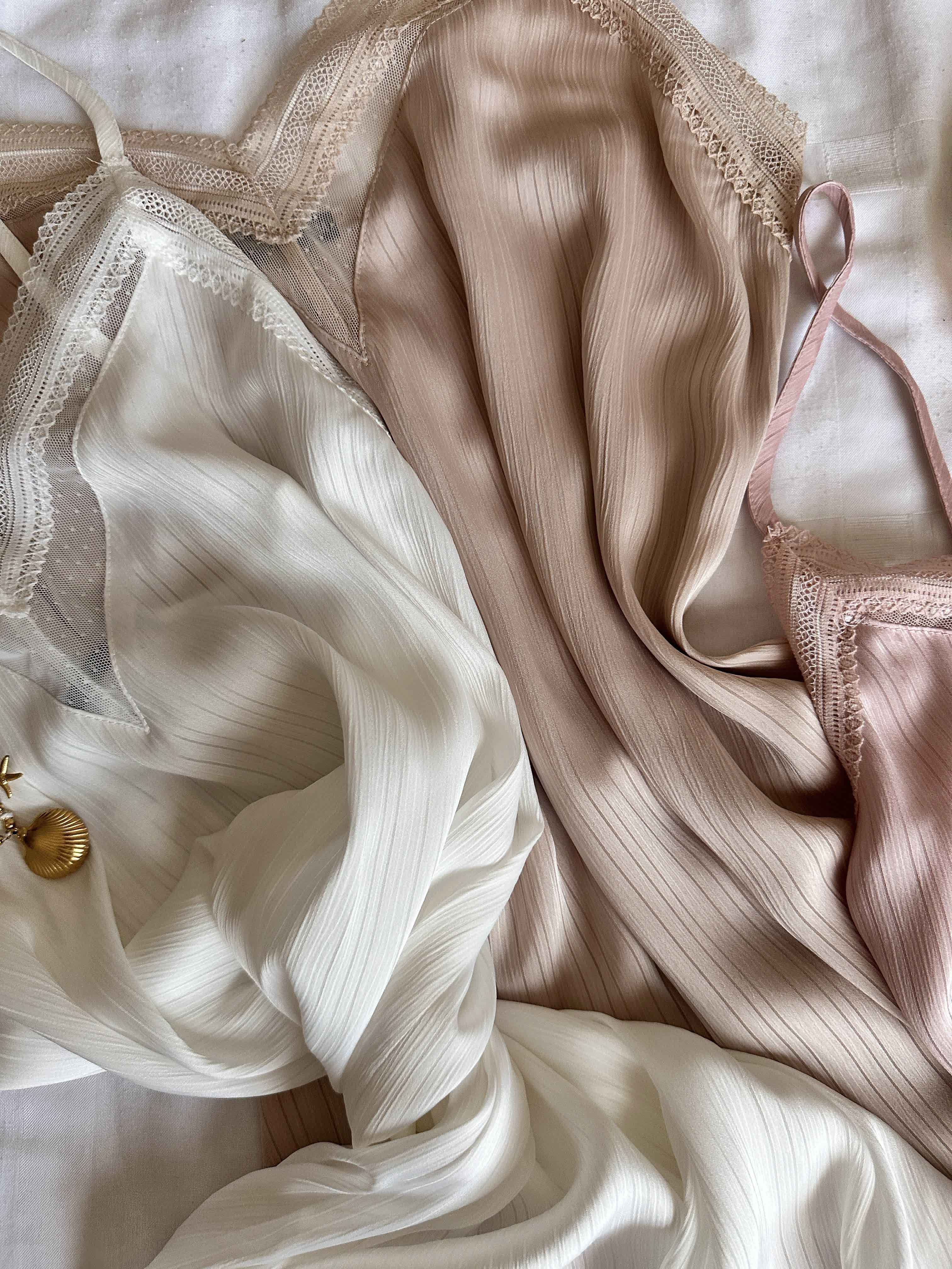 Nuisette tress satin striée 