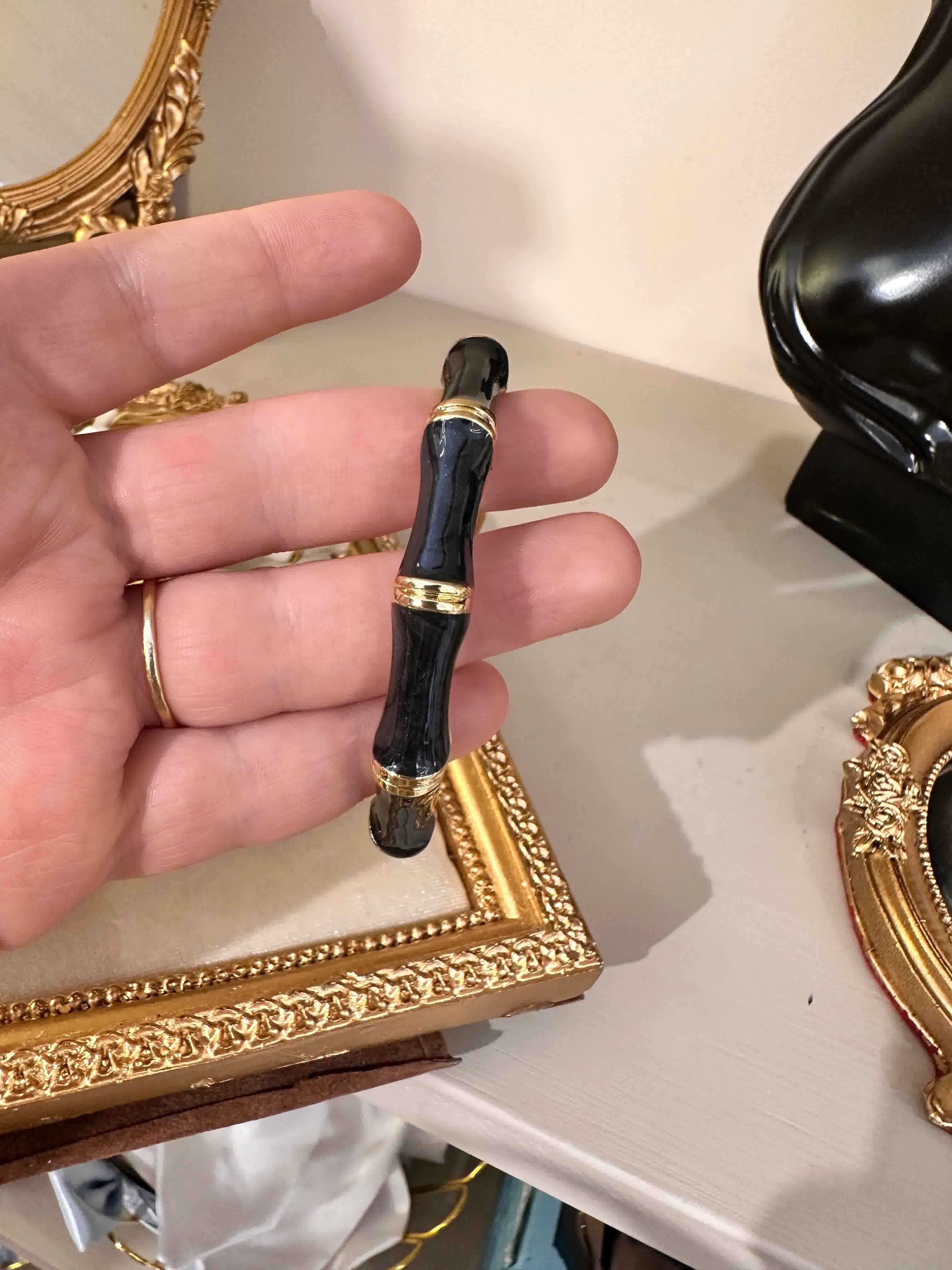 bracelet acier resine fin 