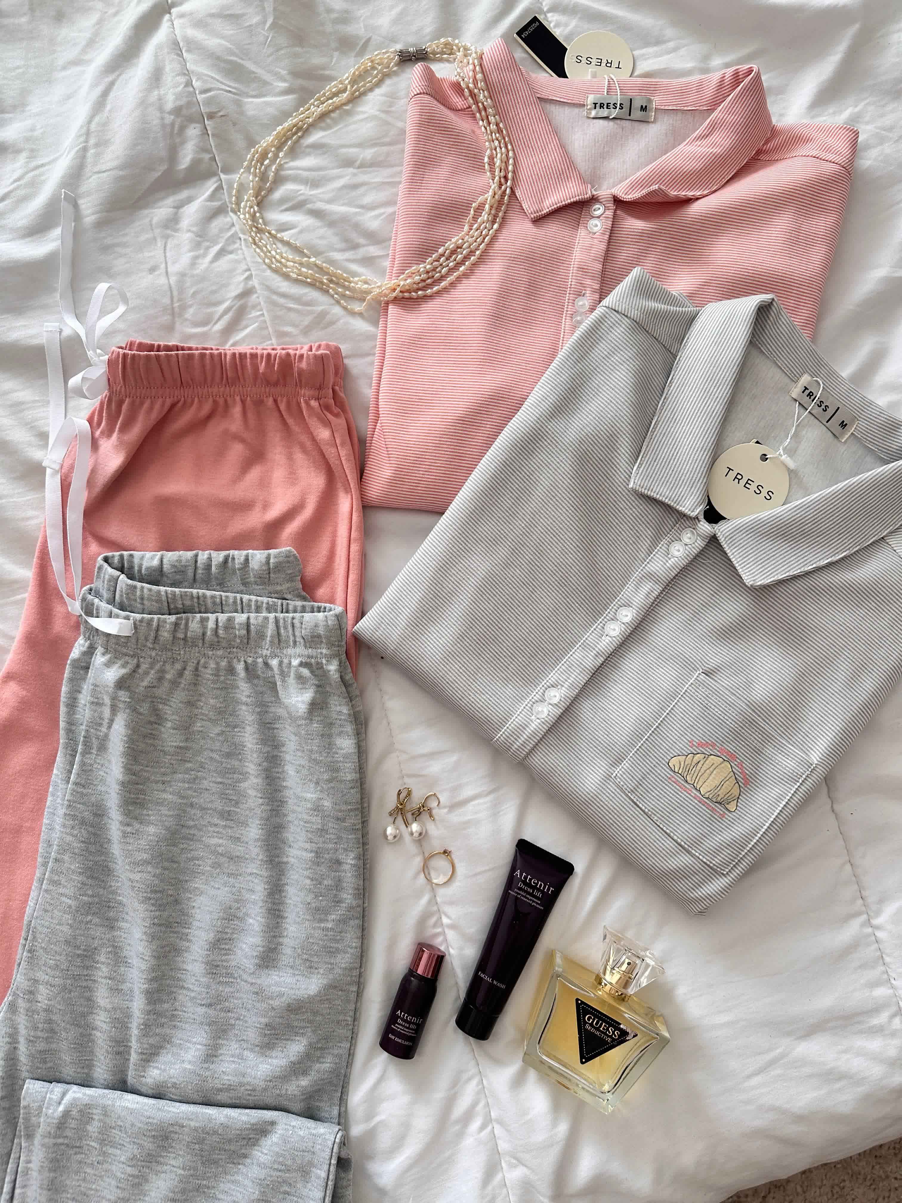 Pyjama tress coton croissant