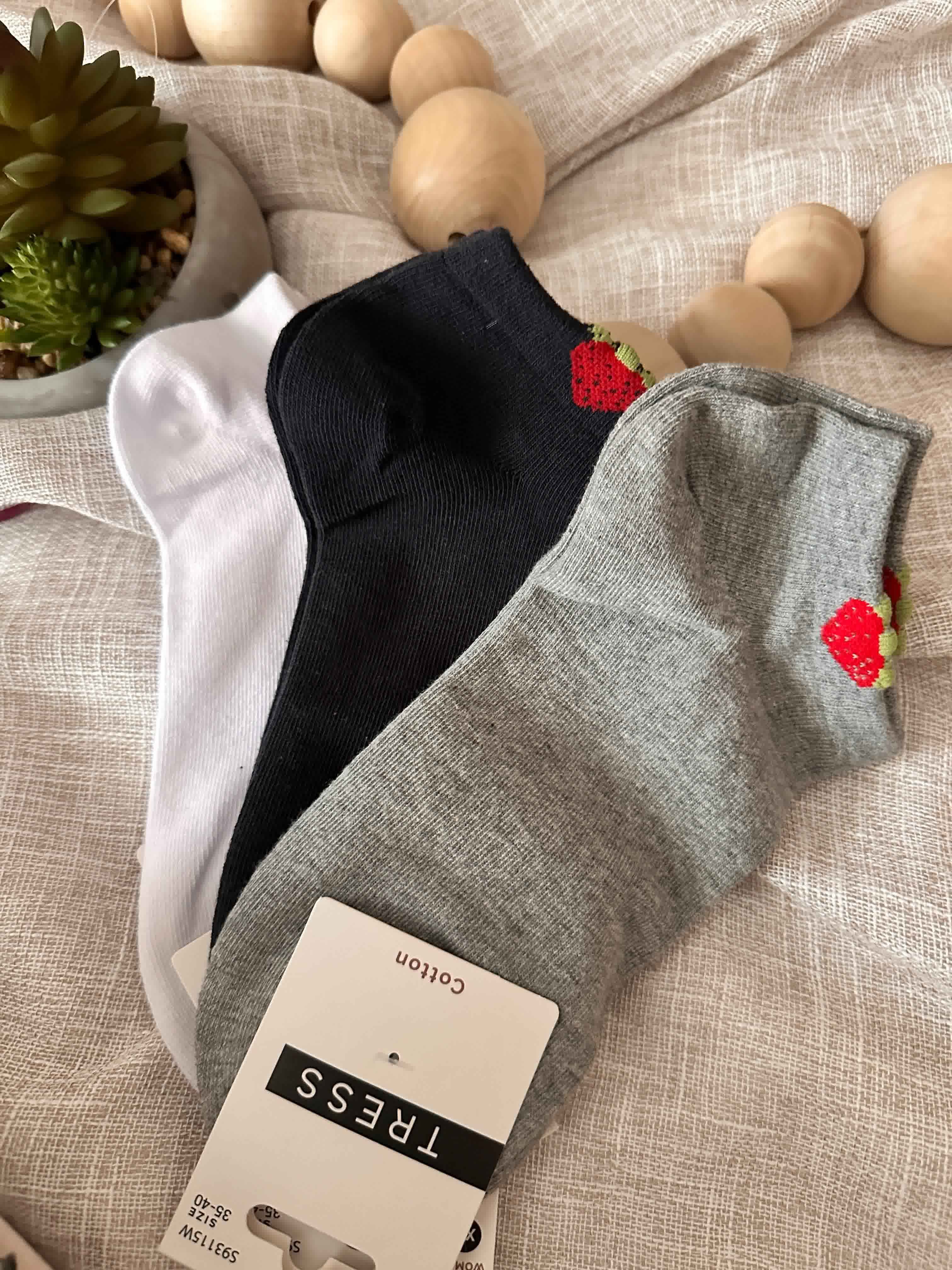 Chaussettes Tress fraise