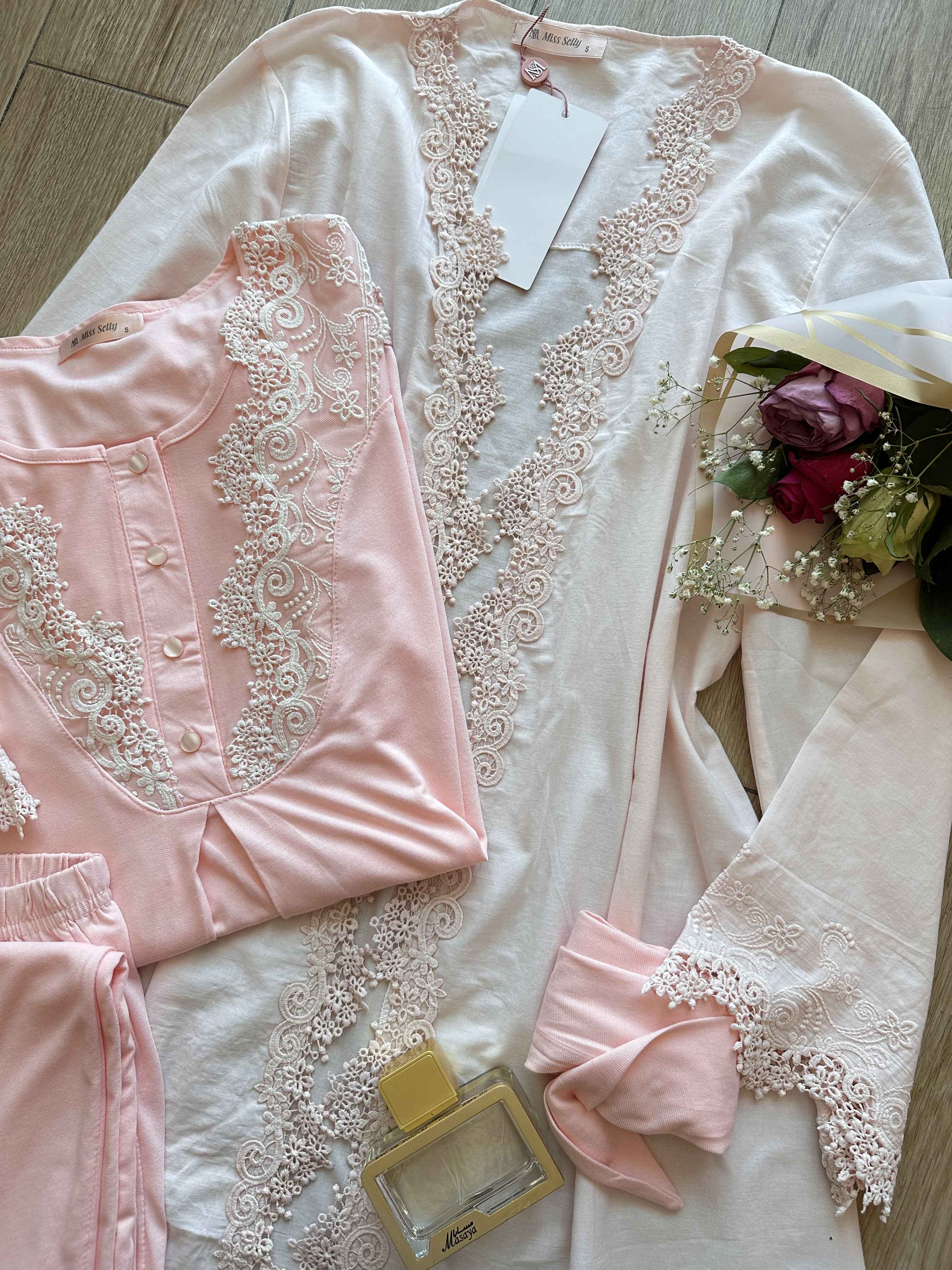 3pcs enceinte tuba rose 