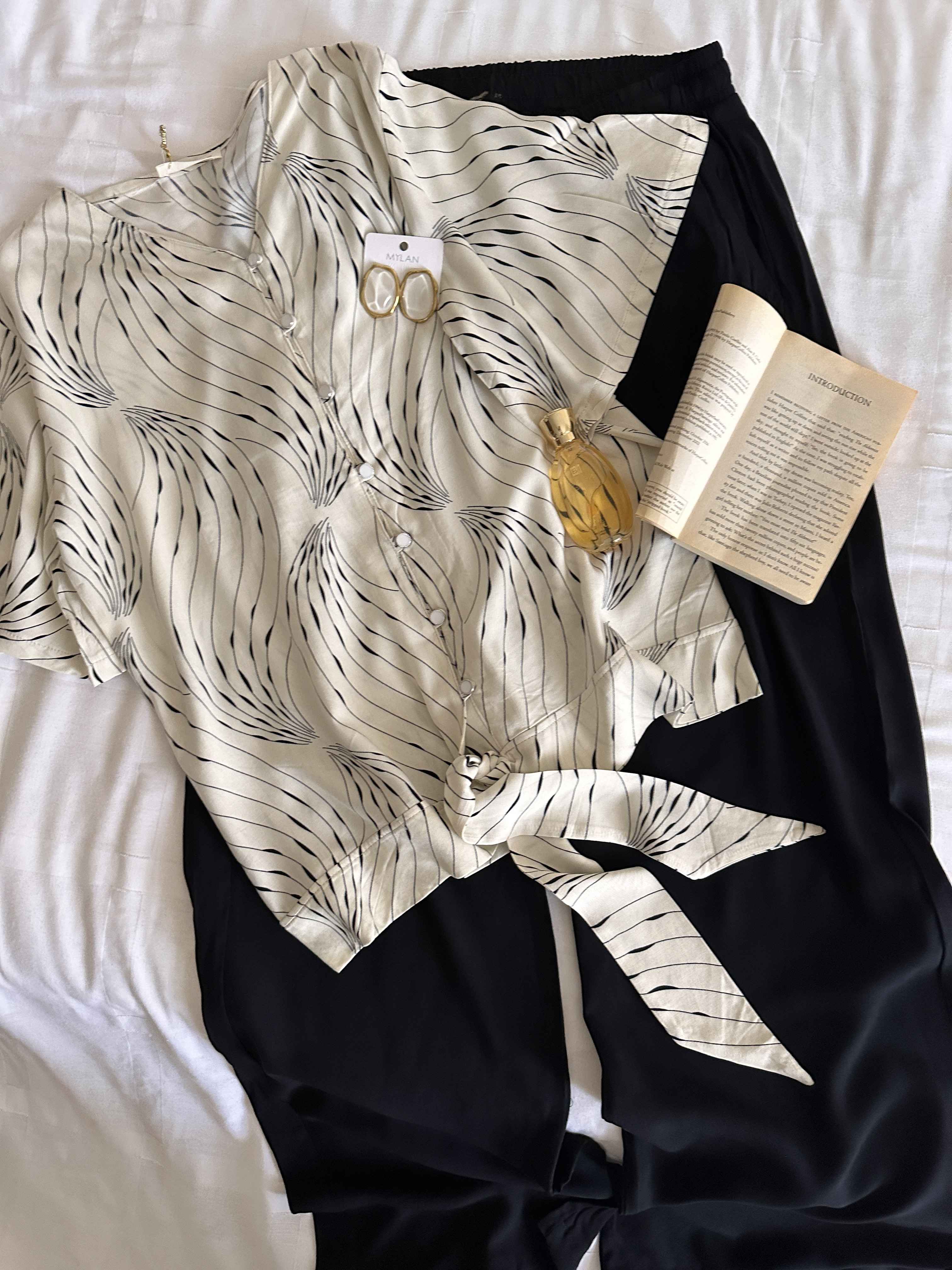 Homewear Poleren noir et blanc 