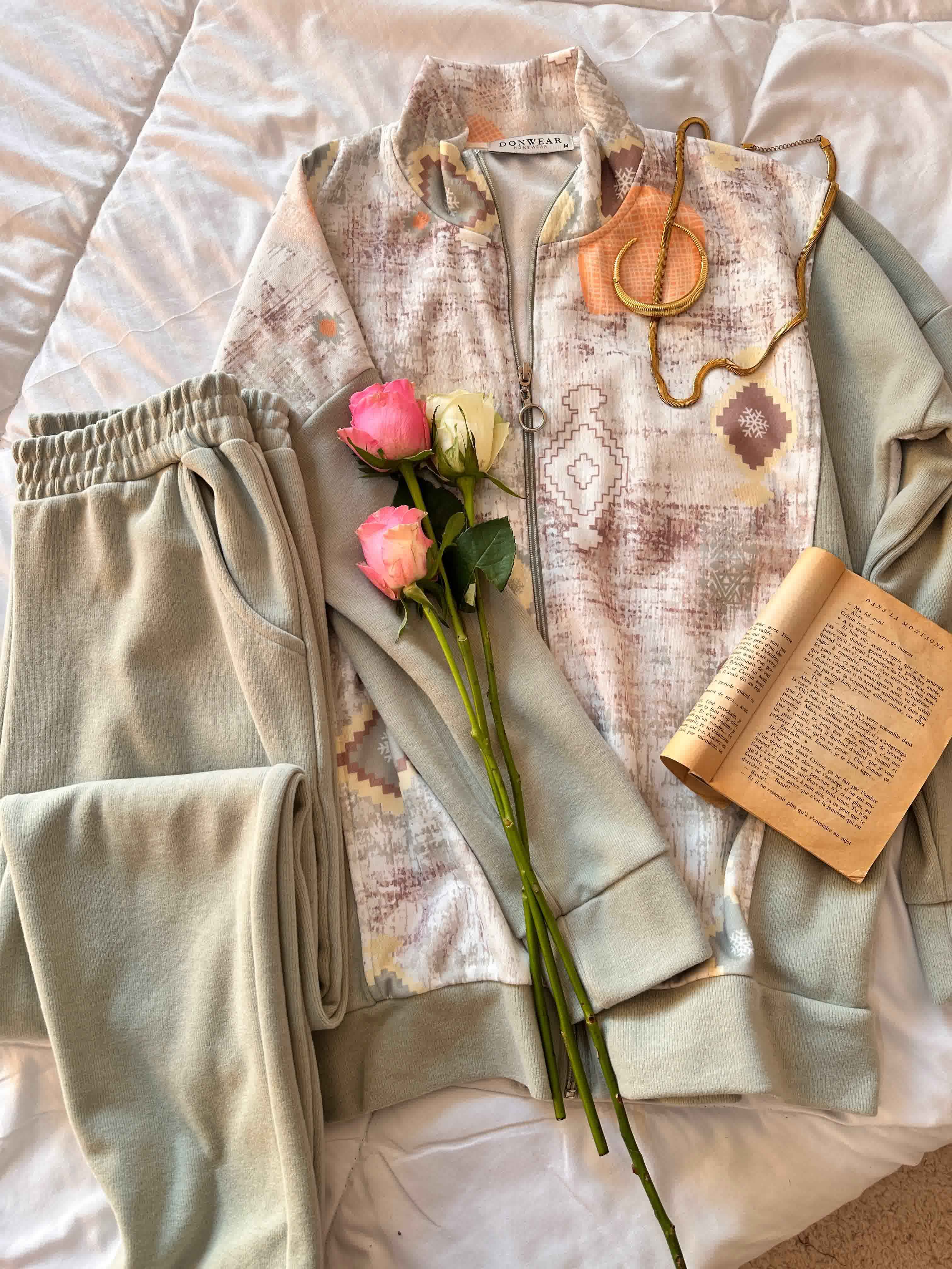 jogging fermeture losange 