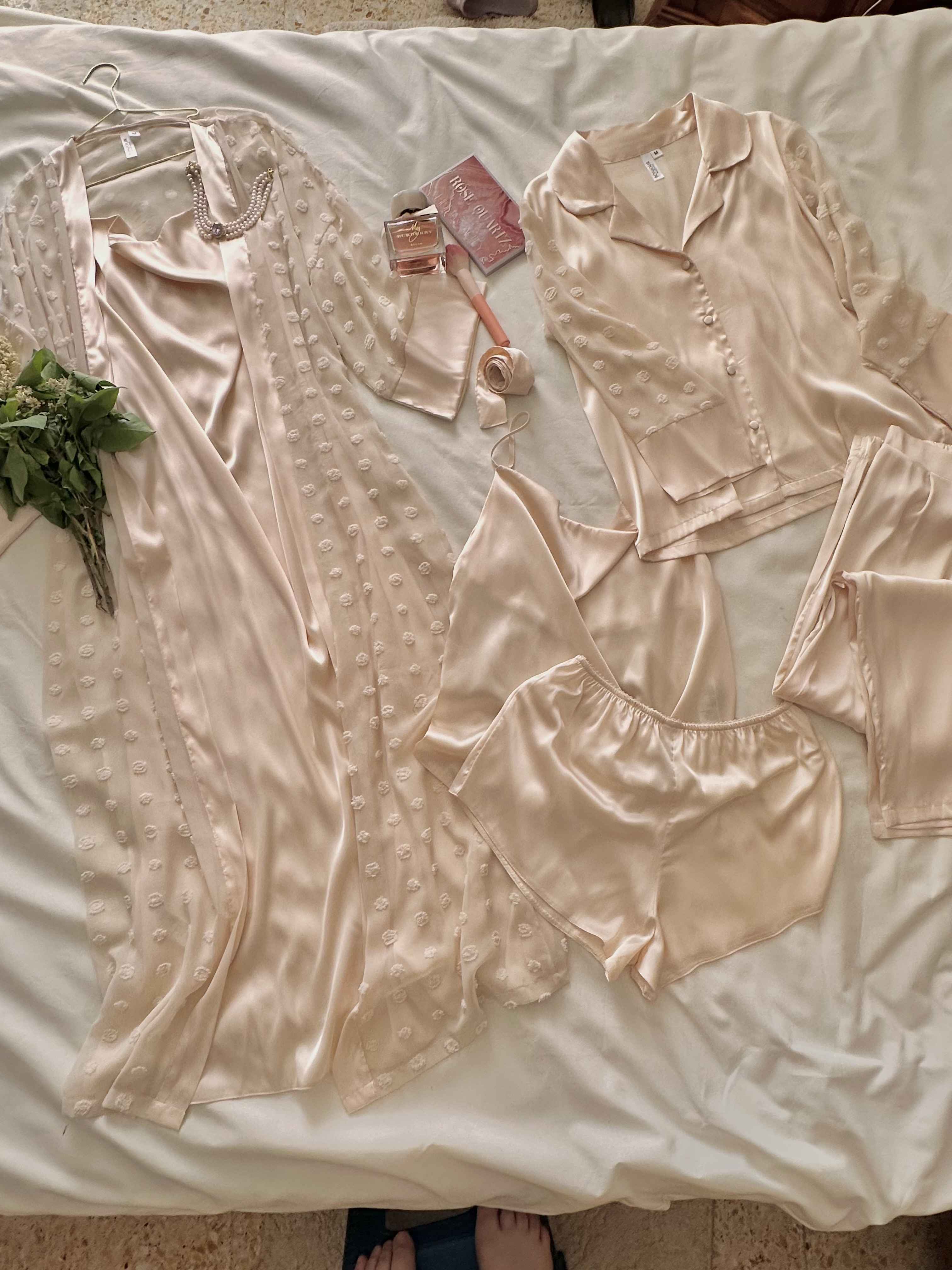 6pcs pack bridal longue 