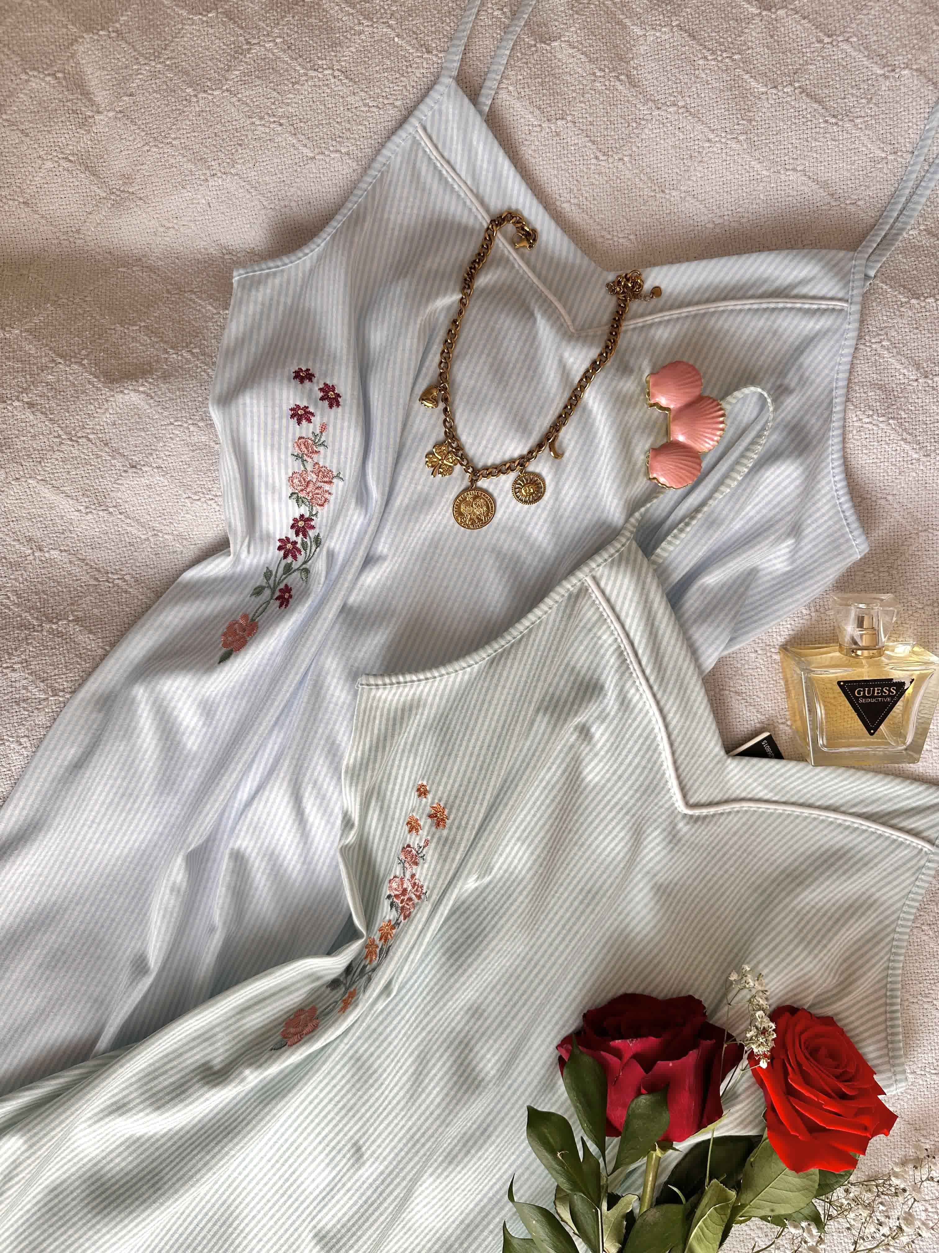 Robe Tress broderie fleurs 